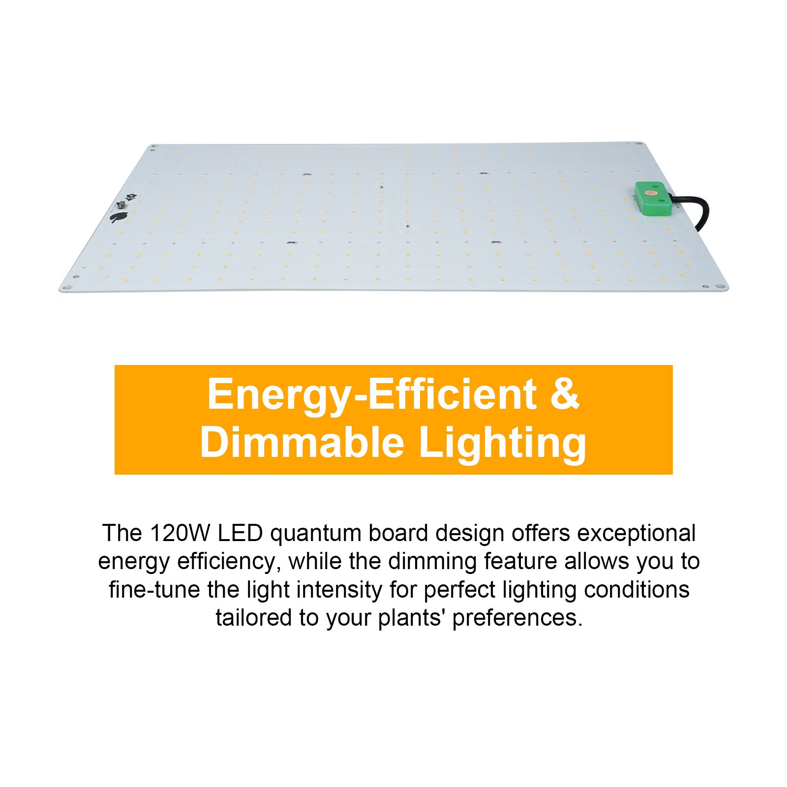 120W Dimmable Quantum Board Grow Light Full Spectrum Indoor Plant Growth Light view 4