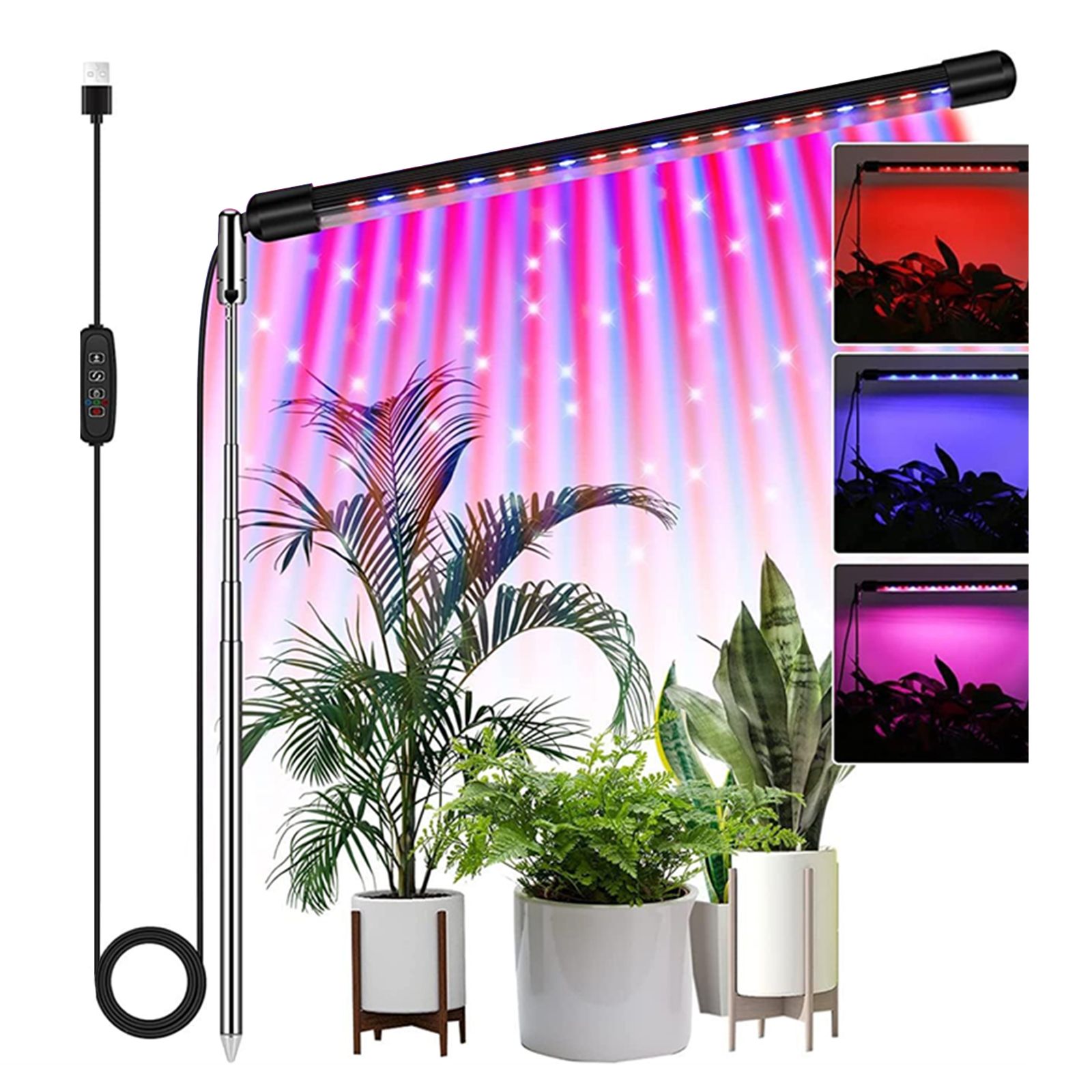 Plug-in LED Plant Lights USB Indoor Potted Succulent Plants Ground Plug-in — image 1