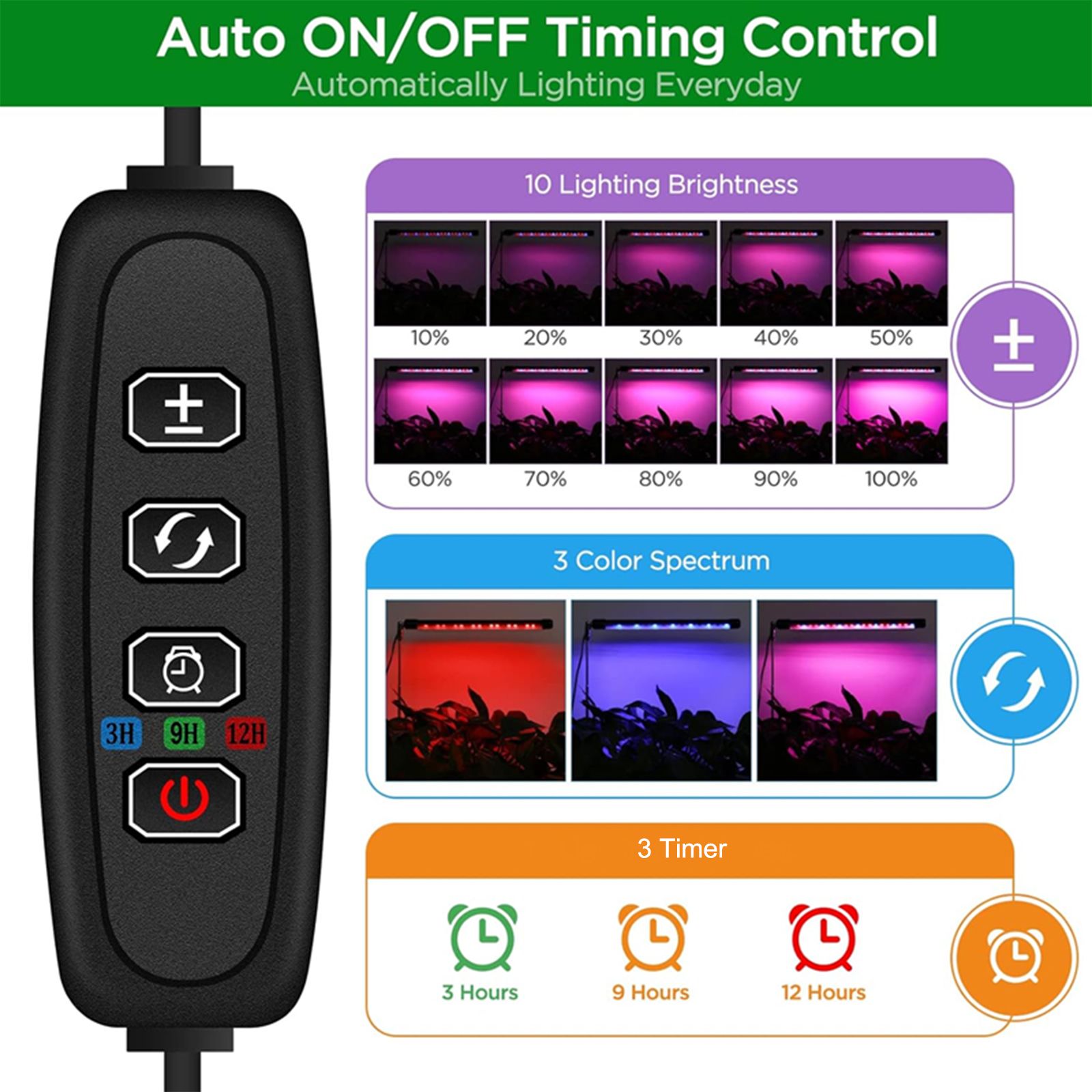 Plug-in LED Plant Lights USB Indoor Potted Succulent Plants Ground Plug-in view 8