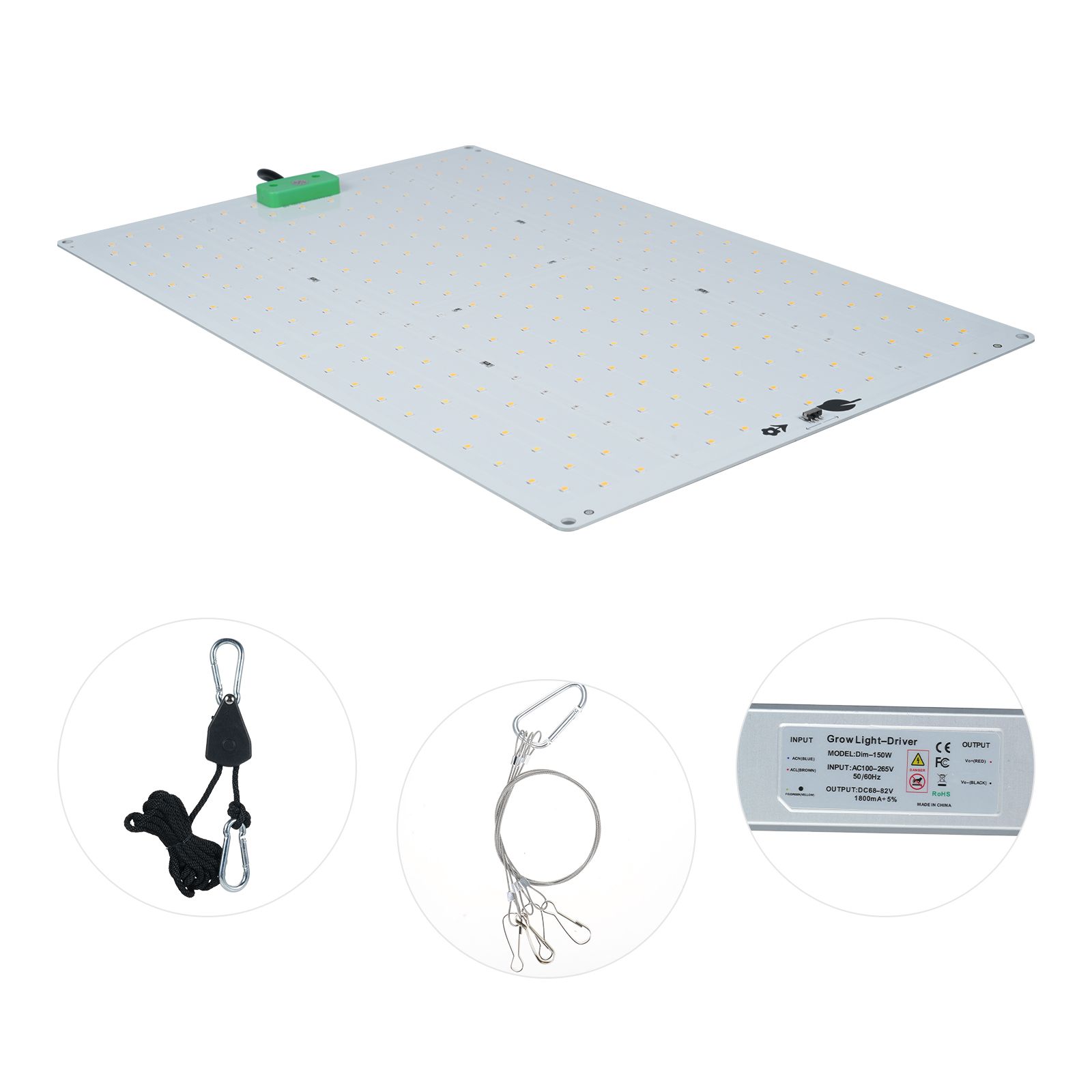 150W Dimmable Full Spectrum Indoor Plant Growth Light Quantum Board Grow Light view 9