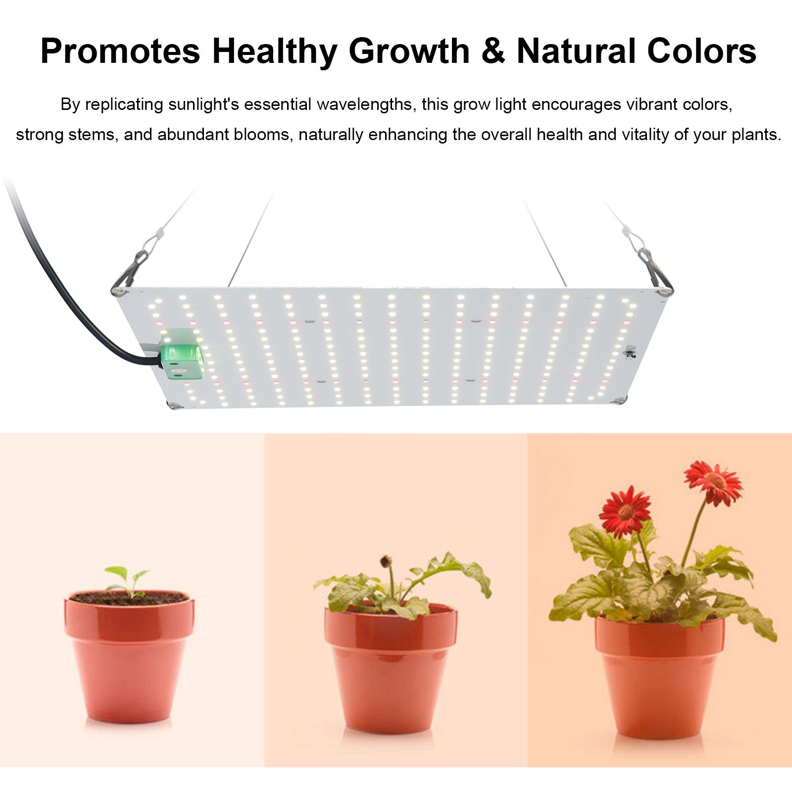 Full Spectrum Growth Light Quantum Board LED Indoor Plant Supplement Light view 6