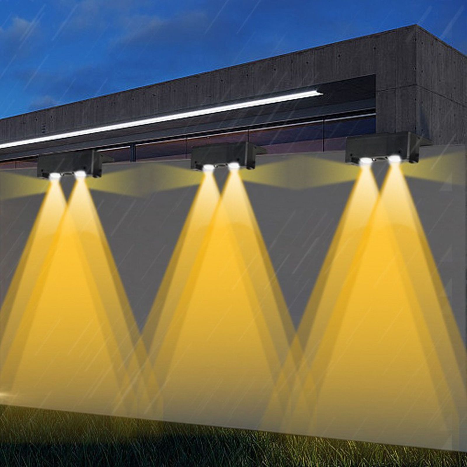 Solar Wall Washer Light Spot High Bright Convex Lens Lamp for Wall Sconce view 4