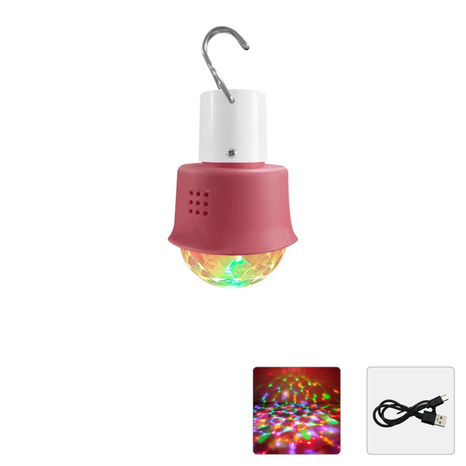 4W 5V USB Low Voltage Rechargeable Mini Ambiance LED Light Bulb RGBW Colorful view 9