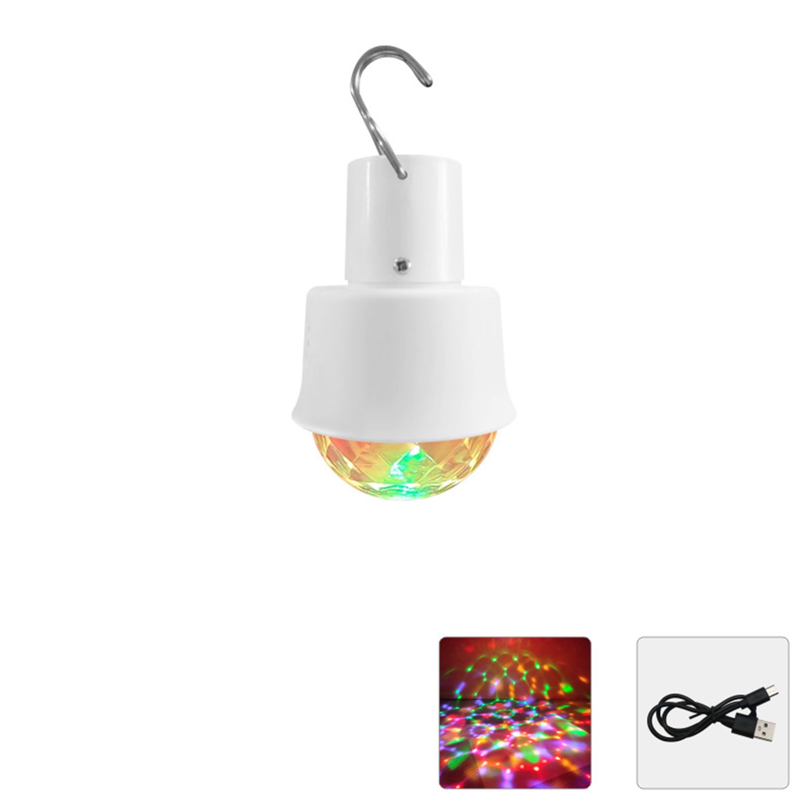 4W 5V USB Low Voltage Rechargeable Mini Ambiance LED Light Bulb RGBW Colorful view 9
