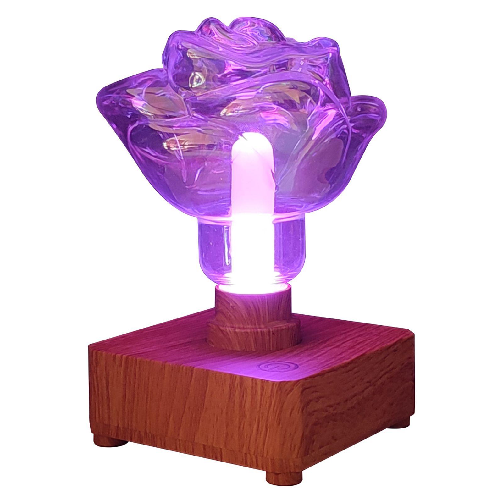 LED Rose Ambiance Night Light Romantic Warm Bedroom Touch Control Desktop USB view 3