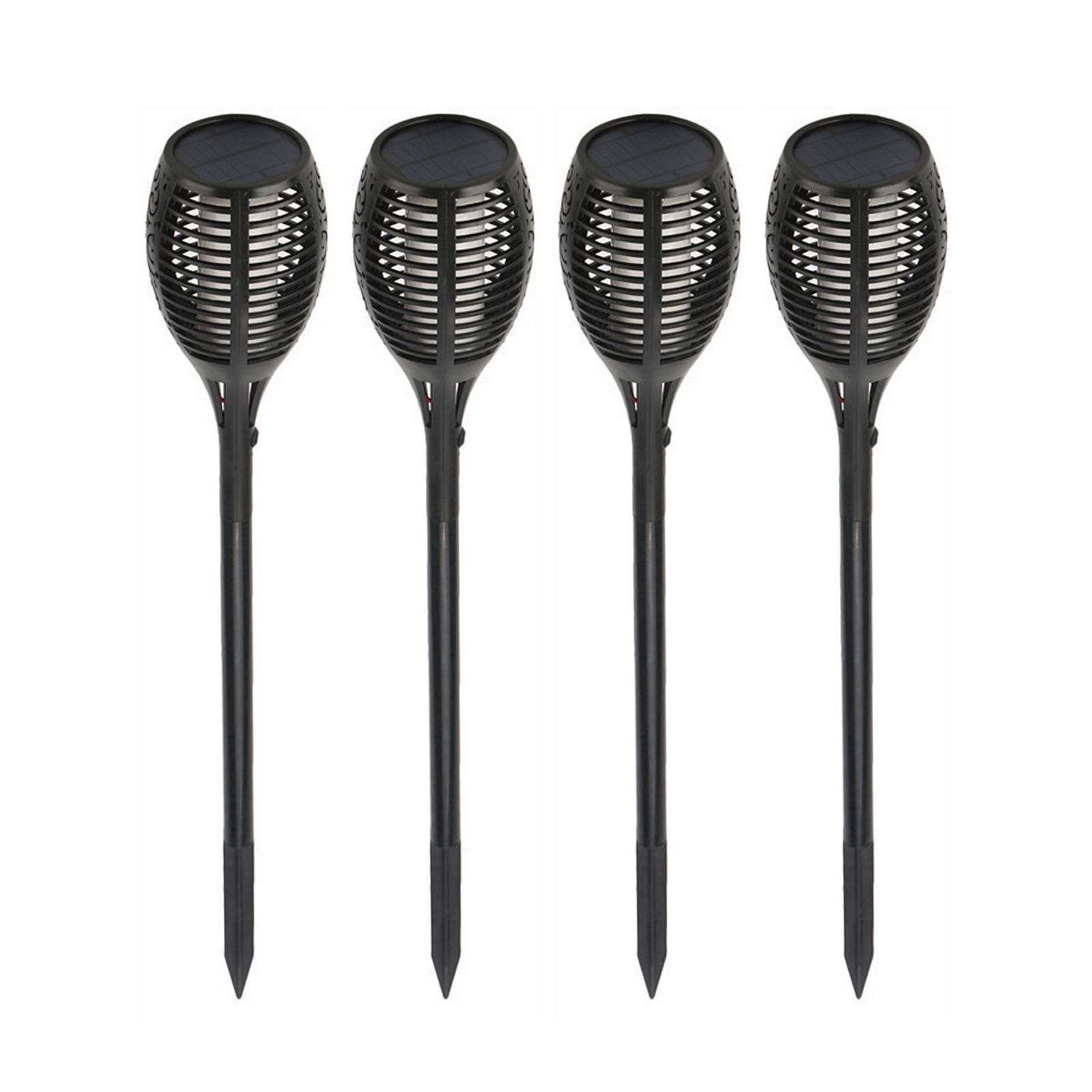 Solar Flame Lights Outdoor Garden Lights Ground Plug Lights Simulation Torch view 3