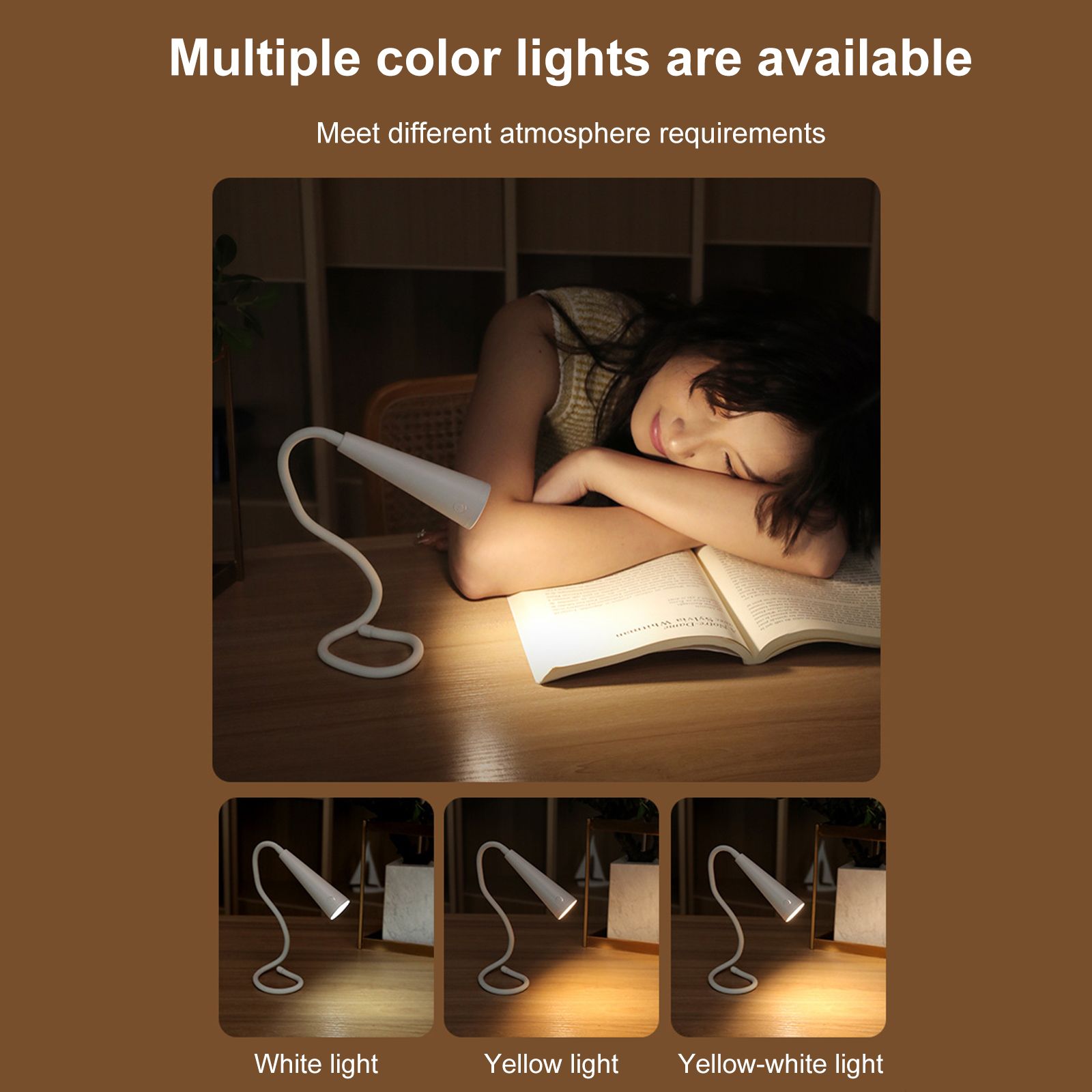 4W Creative Desk Lamp Charging and Plugging Dual Purpose Student Dormitory Bed view 4
