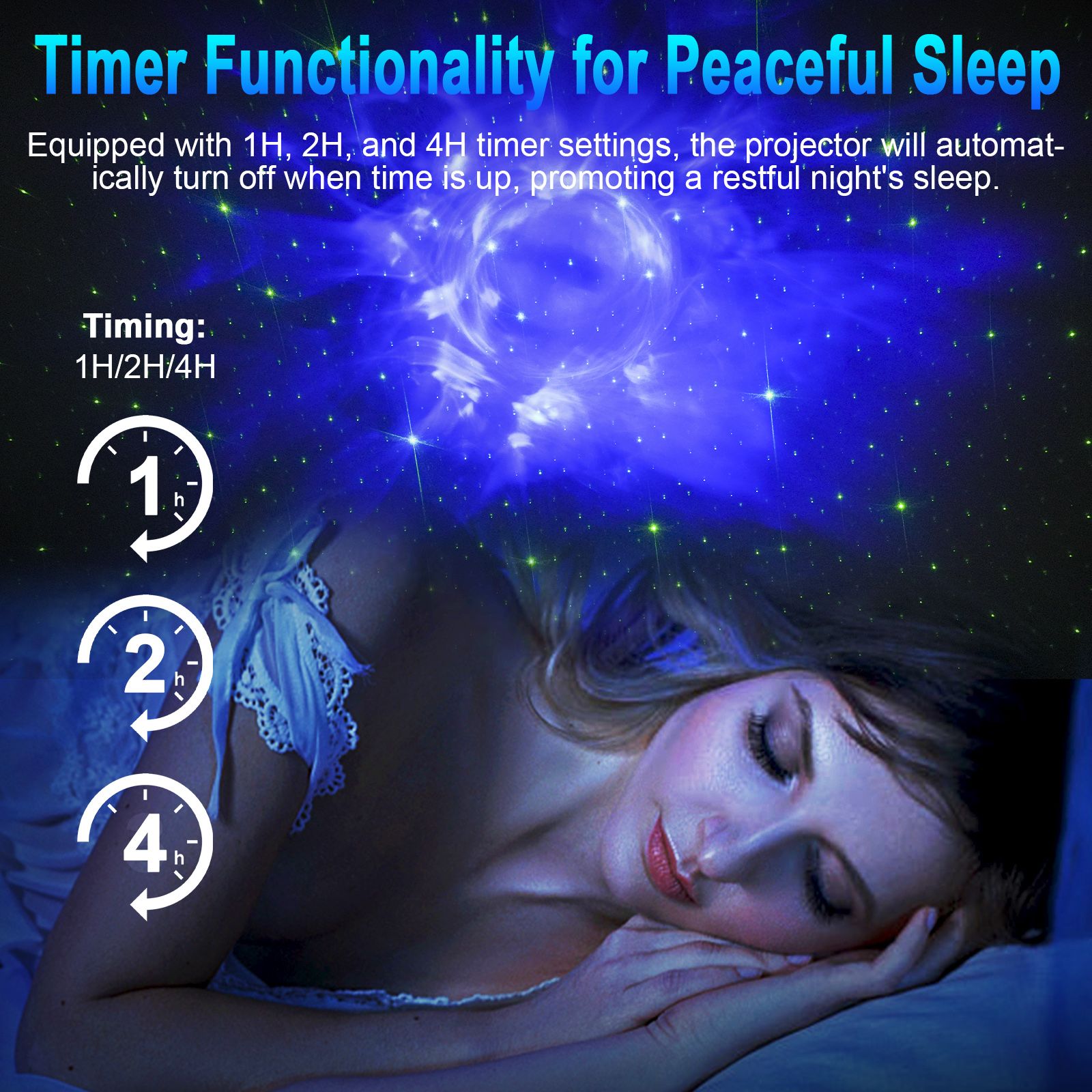 Star Projector Galaxy Night Light Starry Nebula Ceiling LED Lamp 15 Light view 3