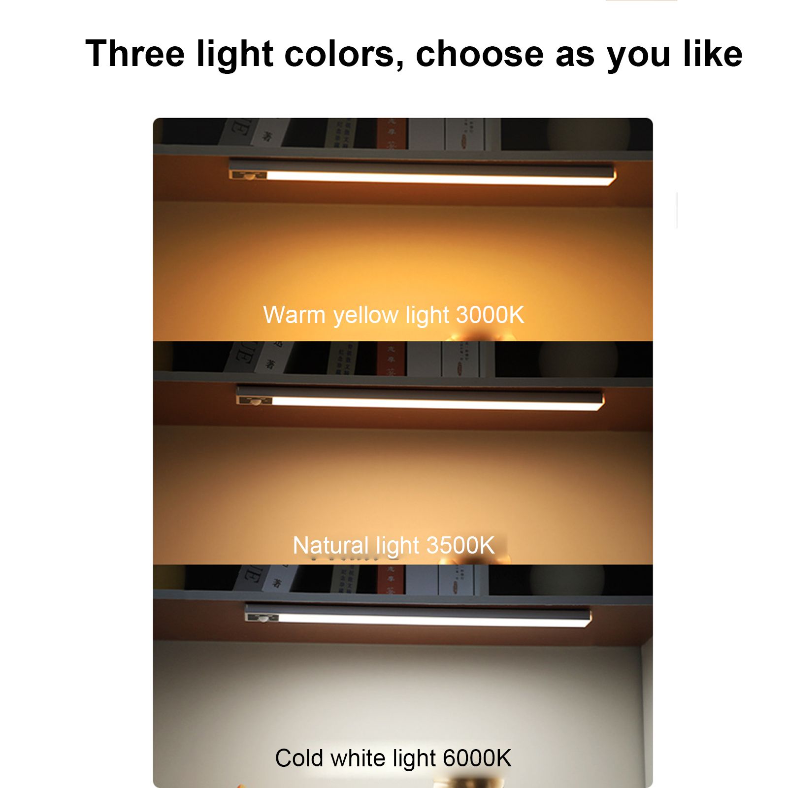 Ultra-thin Body Sensor Night Light Rechargeable Cabinet Wine Cooler Closet view 4