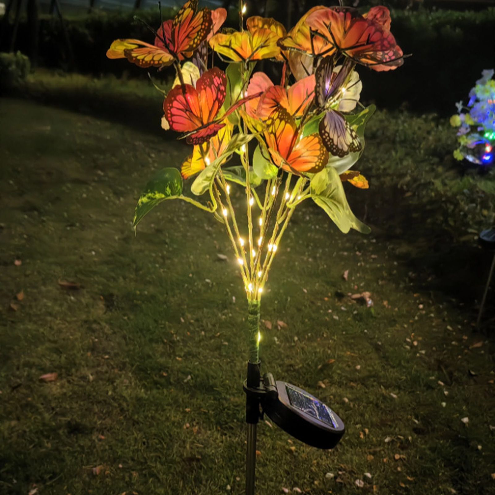 Solar Lawn Lamp Decorative Butterfly Garden Lights Outdoor Landscape Pathway view 2