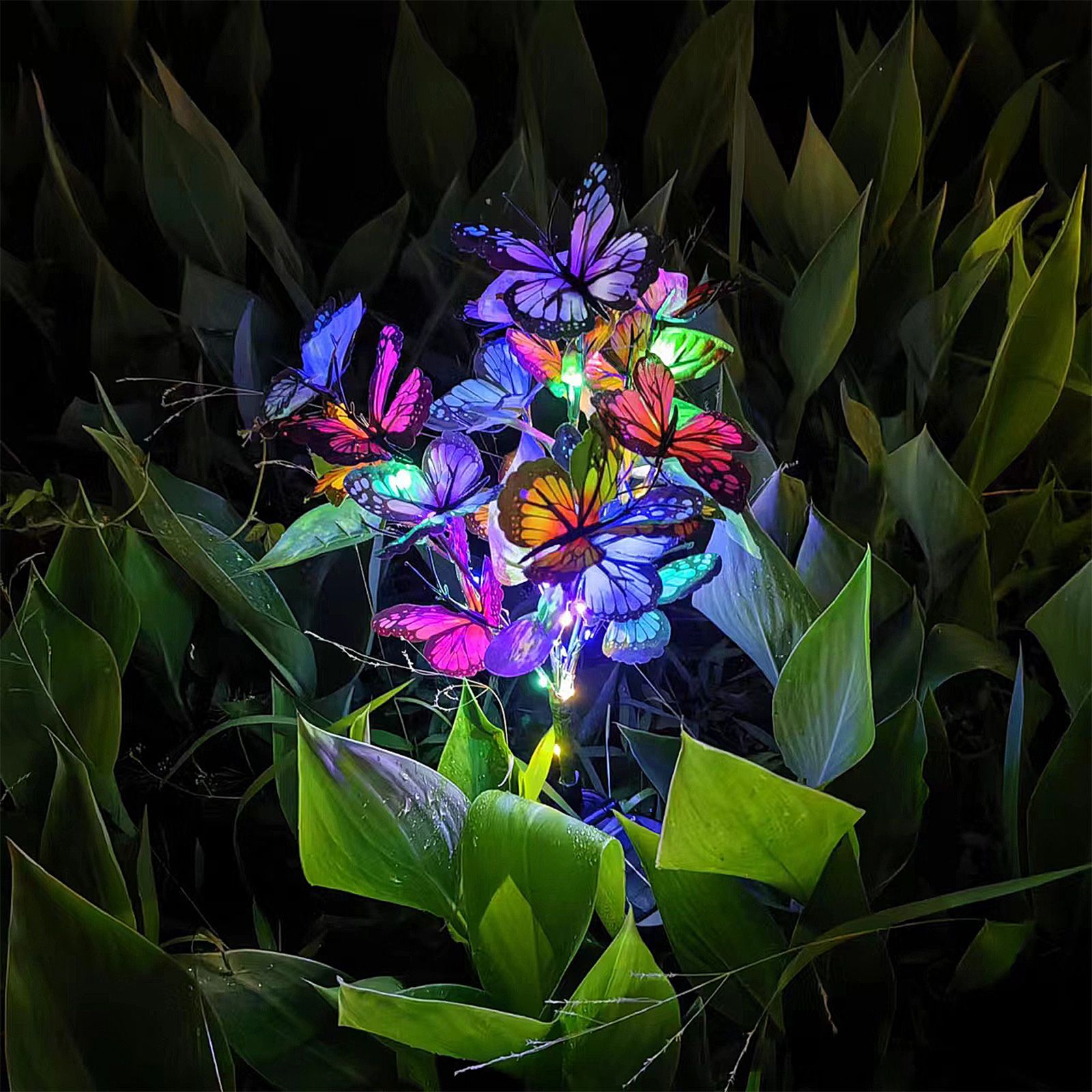 Solar Lawn Lamp Decorative Butterfly Garden Lights Outdoor Landscape Pathway view 6