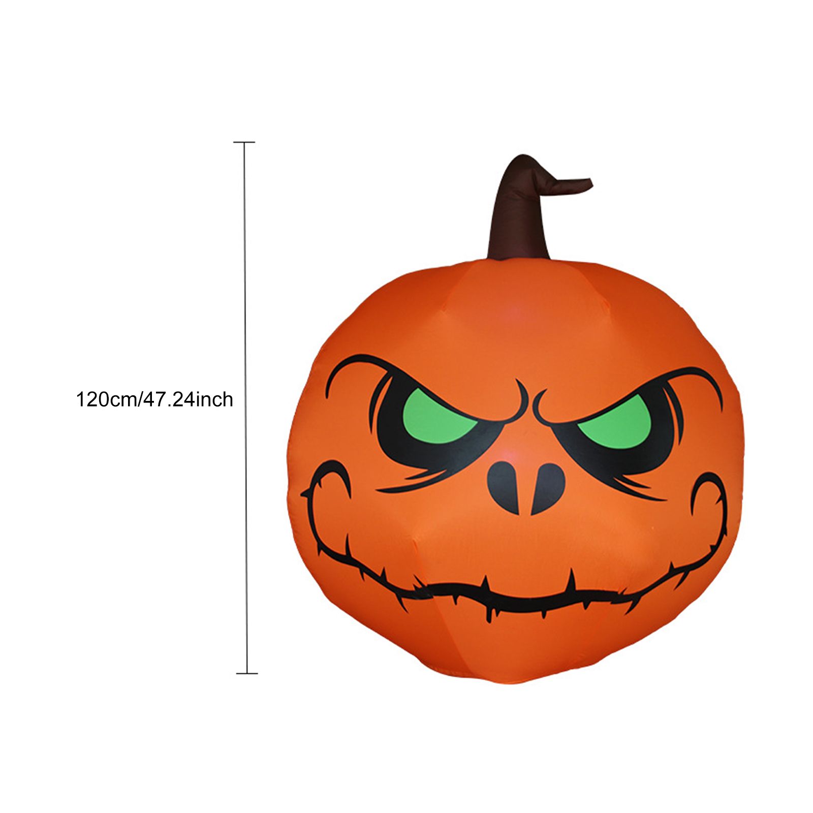 3.9FT Halloween Inflatable Pumpkin LEDs Blow Up Green-eyed Pumpkin Inflatables view 6
