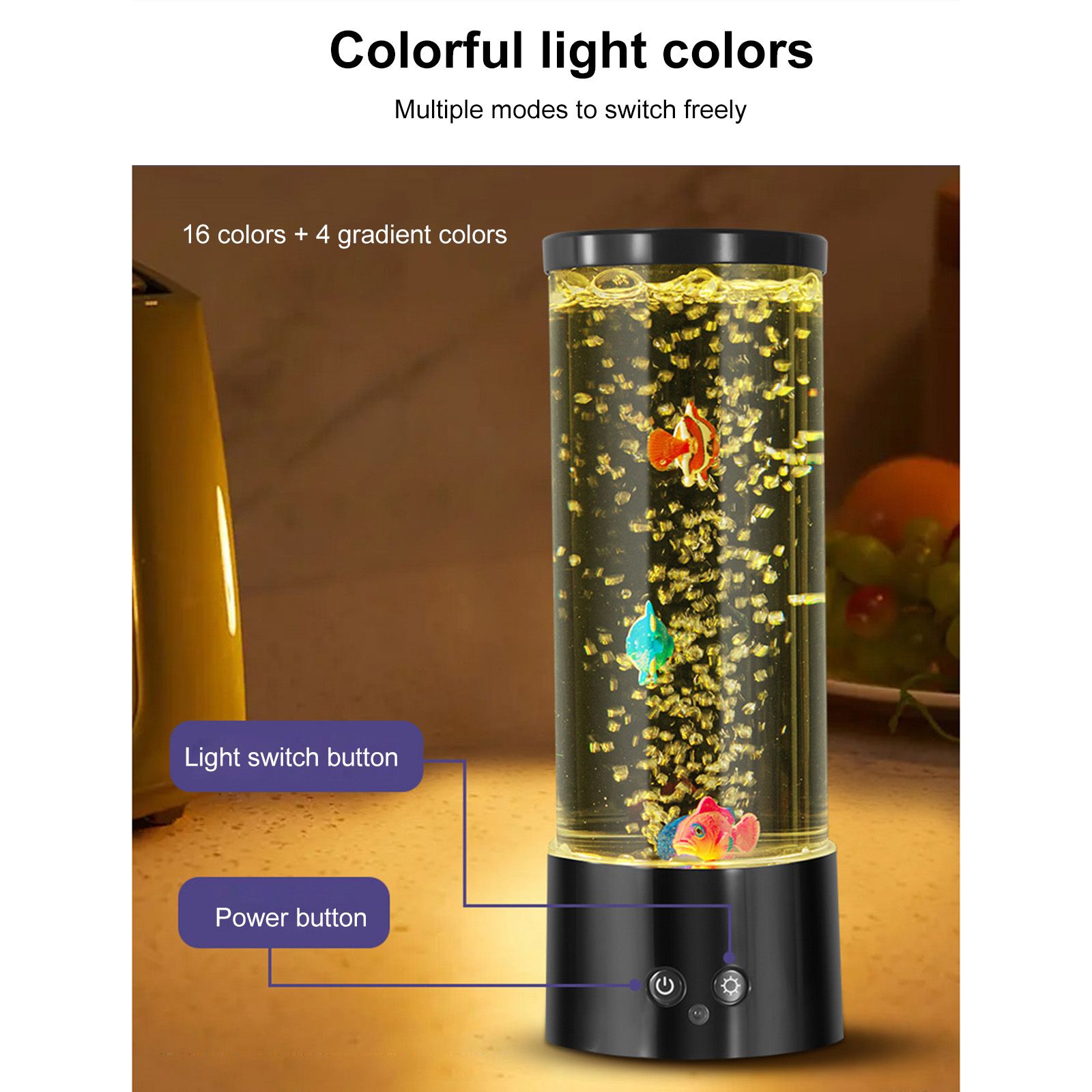 Jellyfish Lamp LED High Bright USB Night Light Creative Children's Room view 10