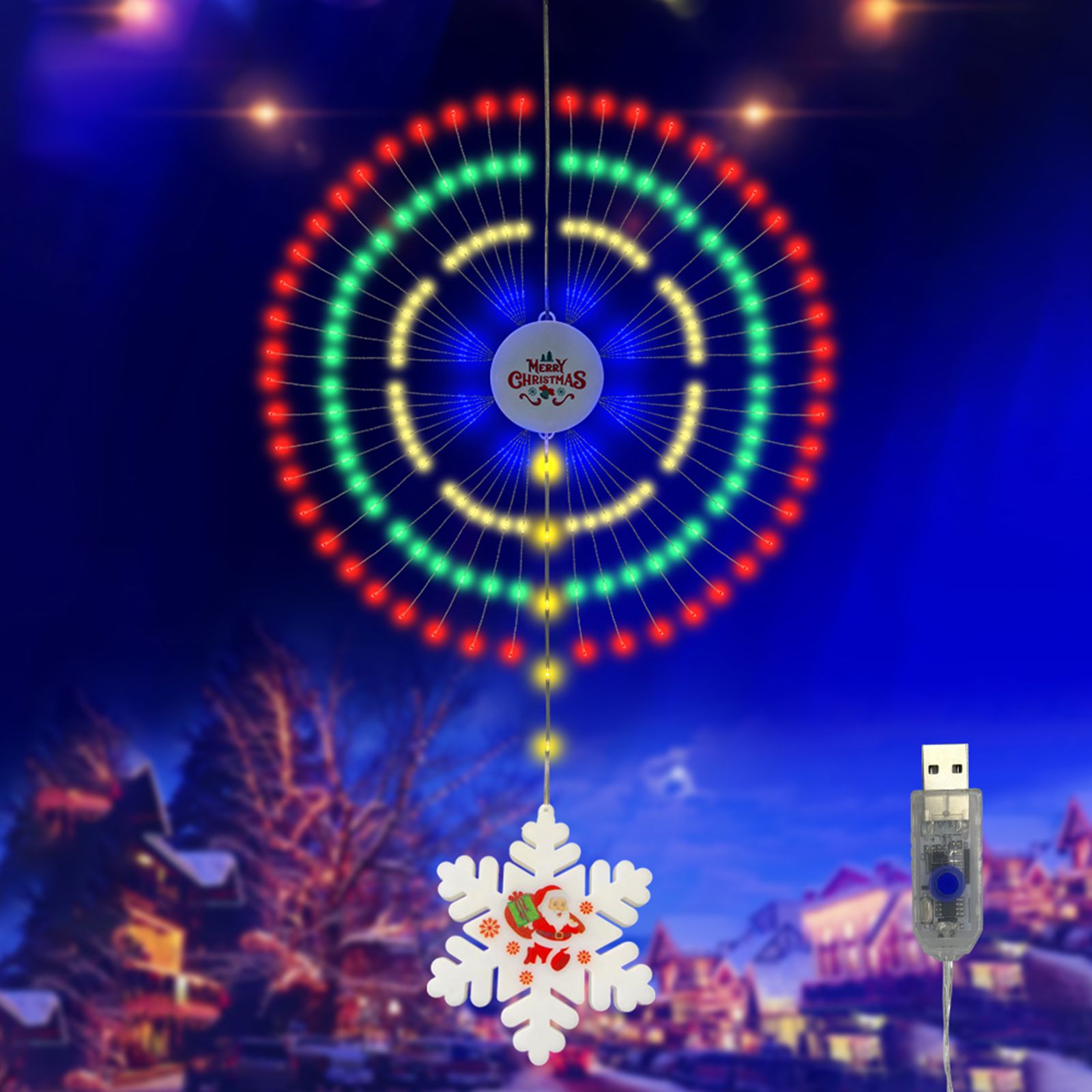 Christmas String Lights Firework Shaped Lights Decoration Pendant IP65 view 5