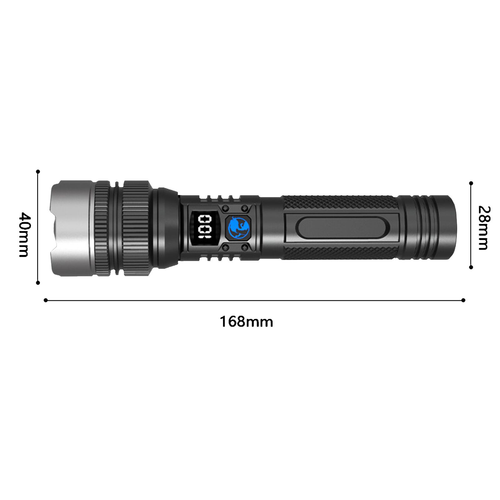Outdoor Waterproof Handheld Flashlight Super Bright Flash Light Adjustable view 2