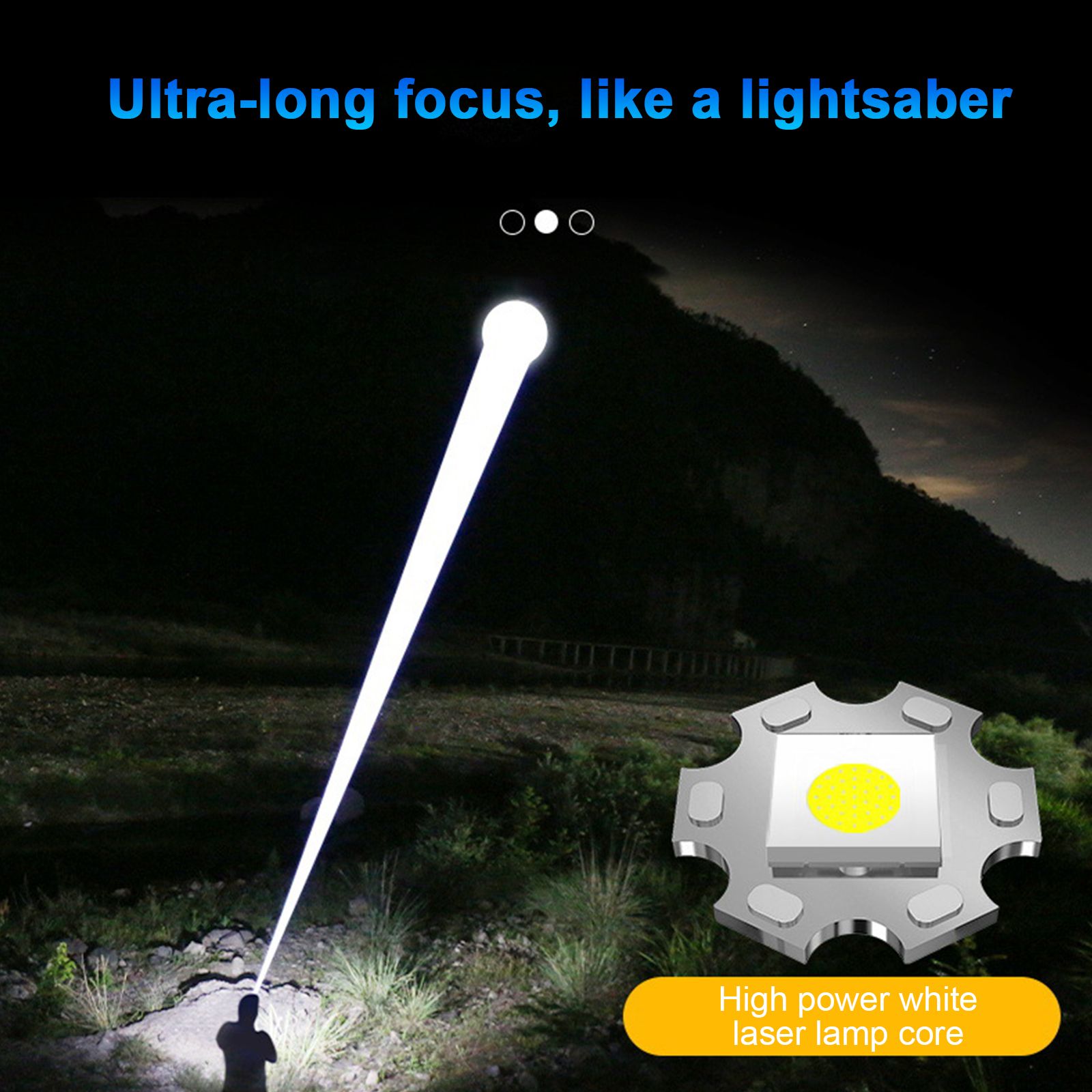 Outdoor Waterproof Handheld Flashlight Super Bright Flash Light Adjustable view 8