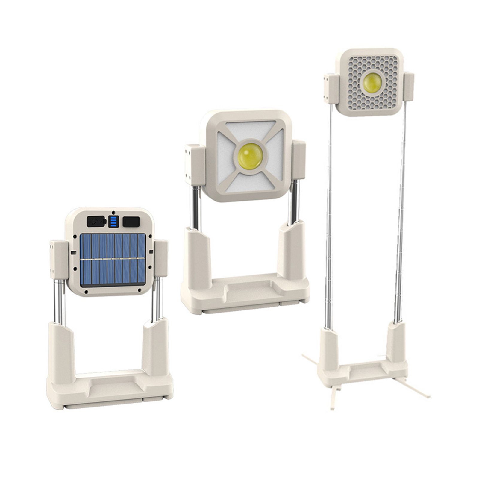 Solar Work Light Outdoor Tent Light Portable Portable USB Rechargeable view 6