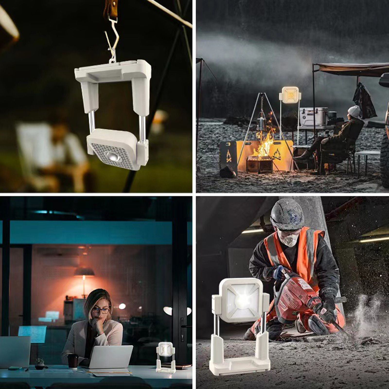 Solar Work Light Outdoor Tent Light Portable Portable USB Rechargeable view 9