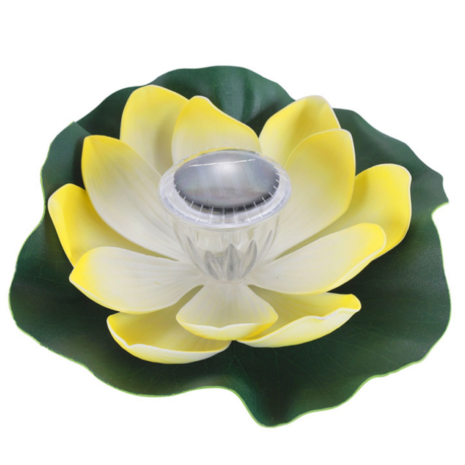 Solar Powered LEDs Lotus Light RGB Color Changing Water Floatiing Flower Light view 3