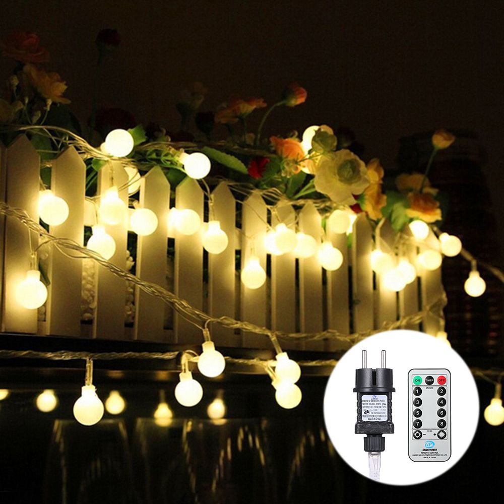 Tomshine 13M/42.7Ft 3.6W 100LED Globe String Light with Remote Control 8 view 2