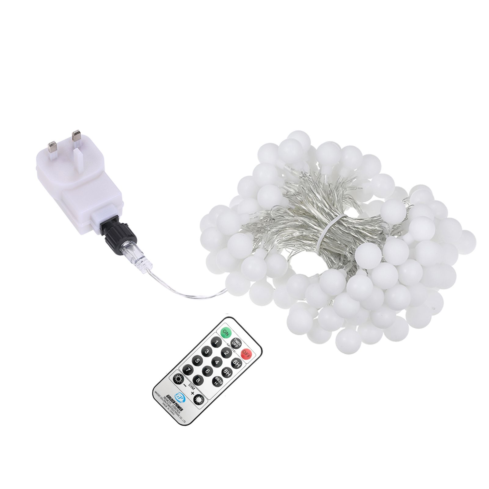 Tomshine 13M/42.7Ft 3.6W 100LED Globe String Light with Remote Control 8 view 2
