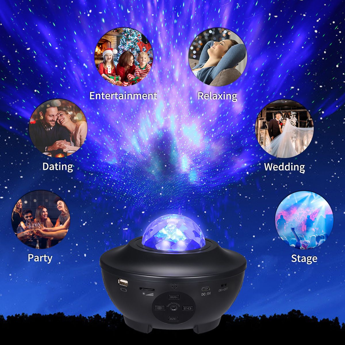 Starry Projector Light Wi-Fi Connection Smartphone APP Control Adjustable 21