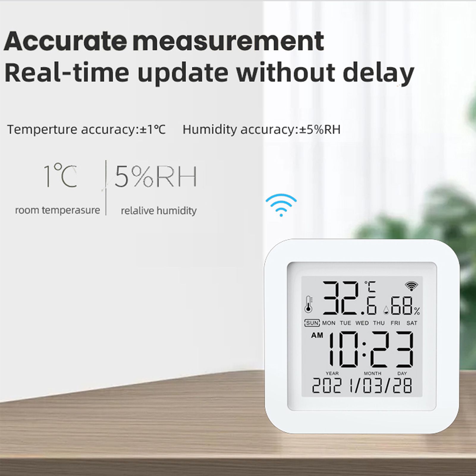 Tuya WiFi LCD Display Screen USB Power Supplys Intellgient Sensors ℉/℃ Switch view 9