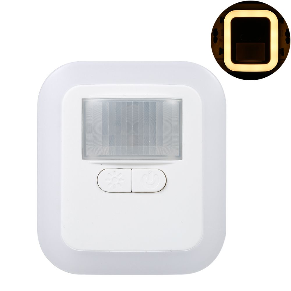 LED Plug-in Motion Sensor Light Wall Night Lamp with Brightness & view 2
