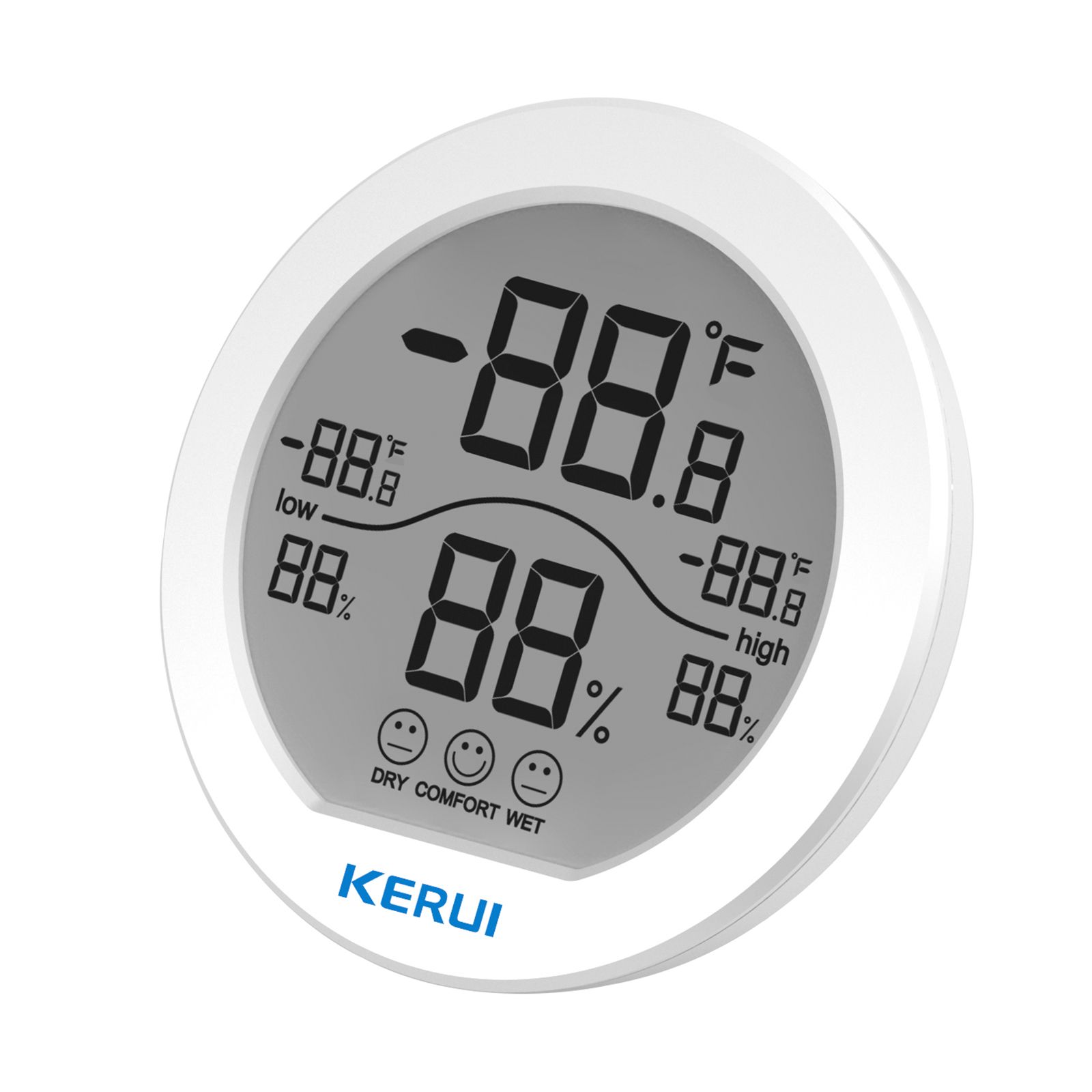 KERUI Indoor Temperature Humidity Sensor Room Temperature Humidity Detector view 2