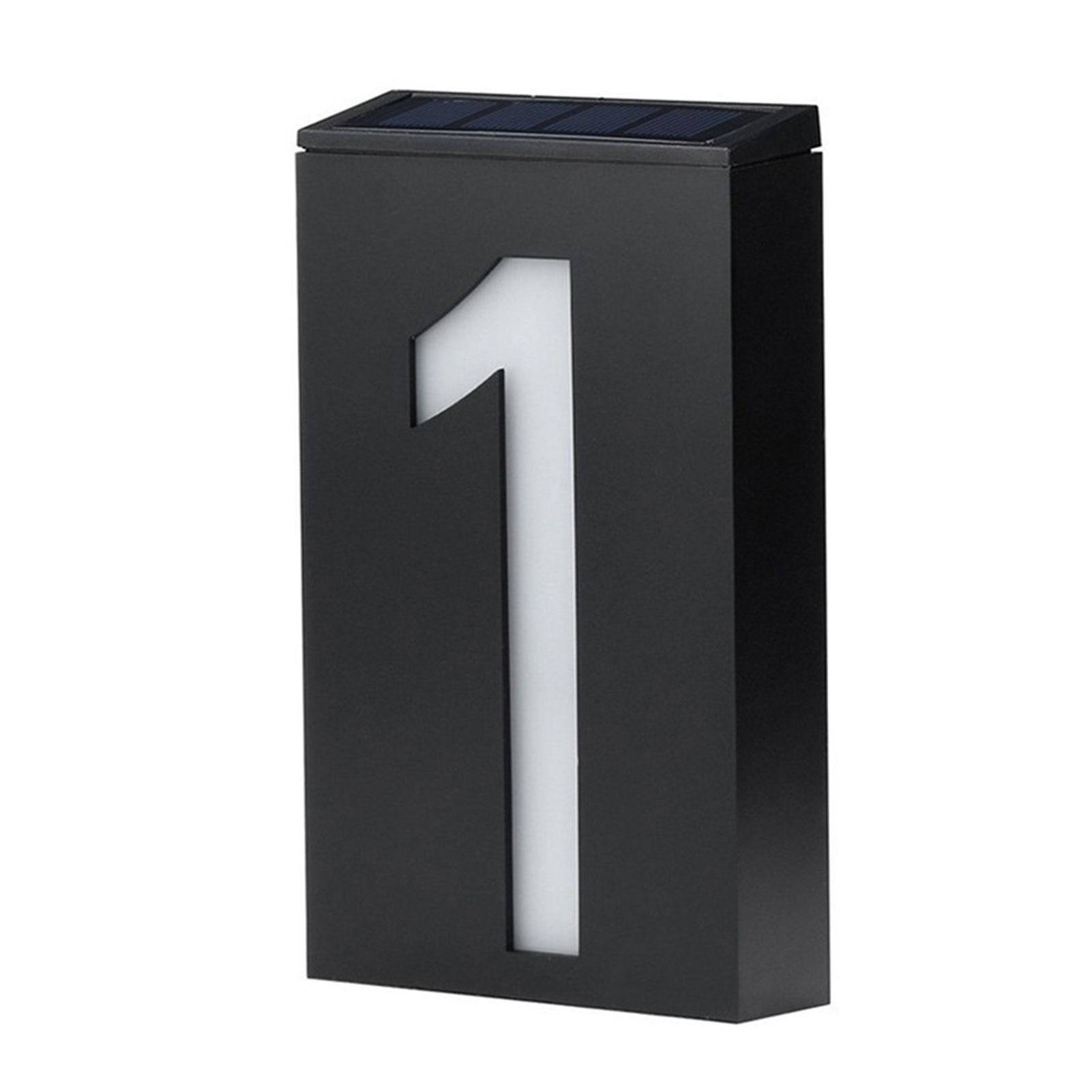 Solar House Number Solar Powered 1200mAh Rechargeable LED Illuminated Address view 2