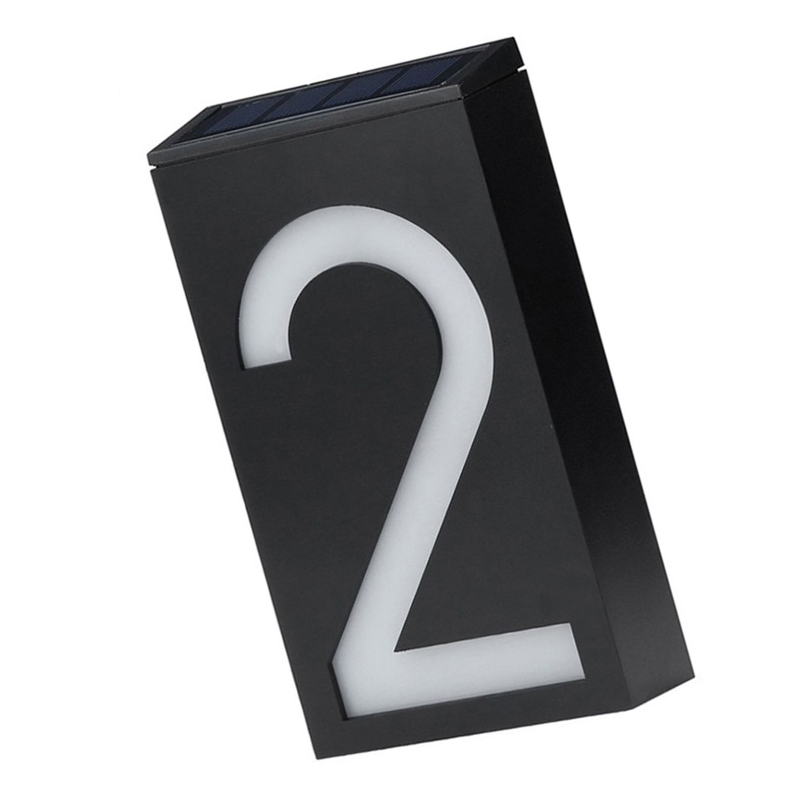 Solar House Number Light LED Illuminated Address Plaque for Houses Address view 3