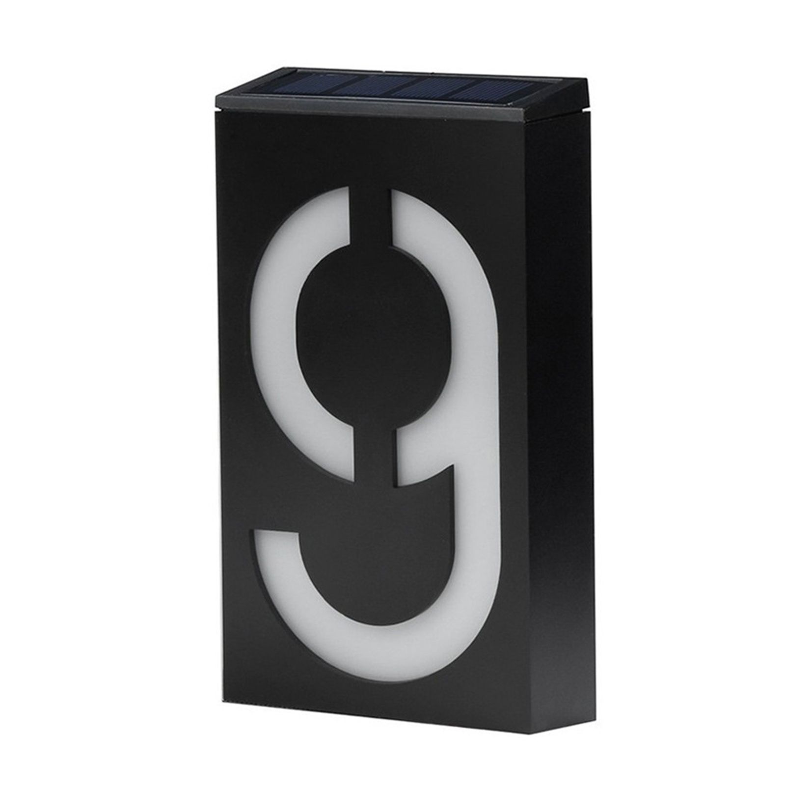 Solar House Number Solar Powered 1200mAh Rechargeable LED Illuminated Address view 2