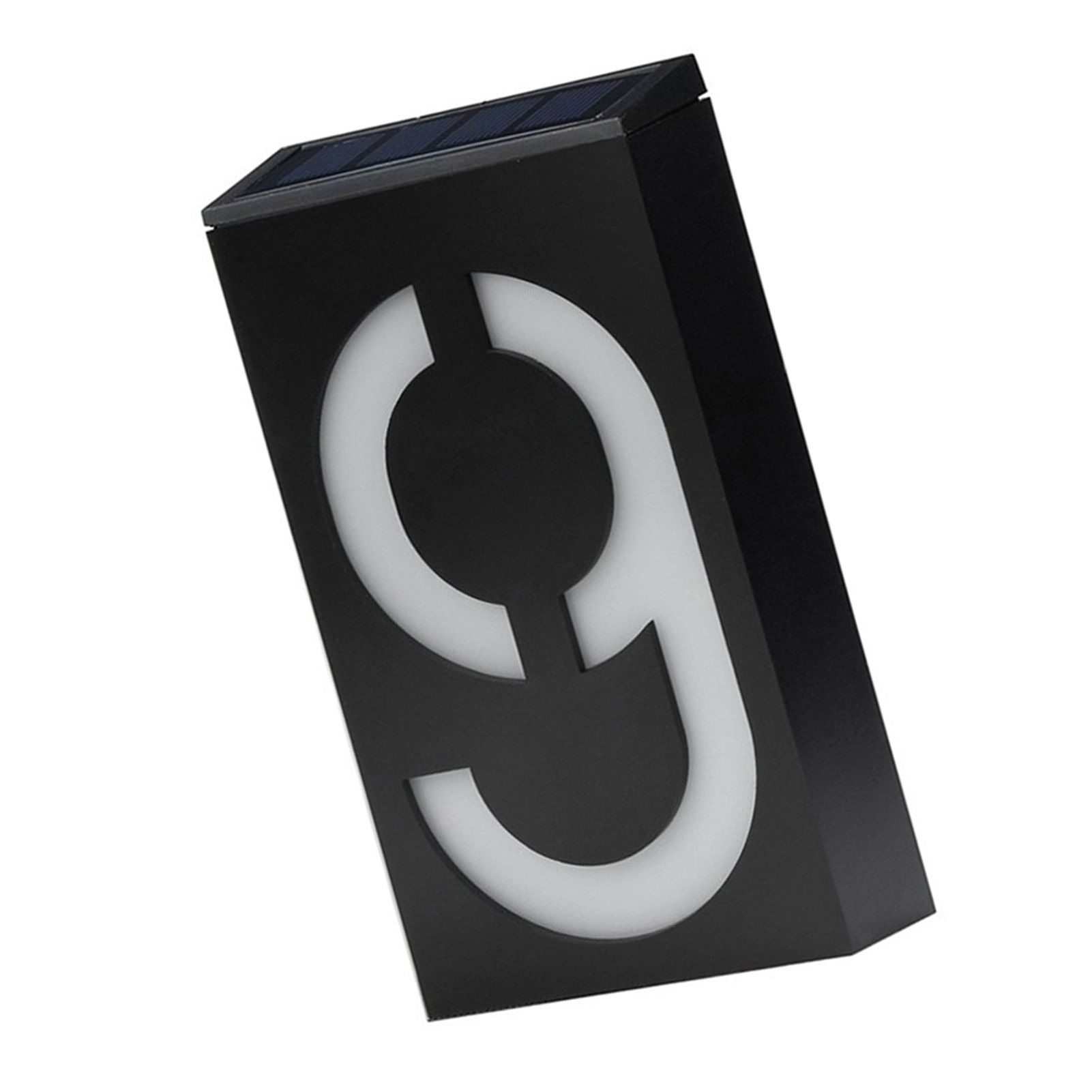 Solar House Number Solar Powered 1200mAh Rechargeable LED Illuminated Address view 3