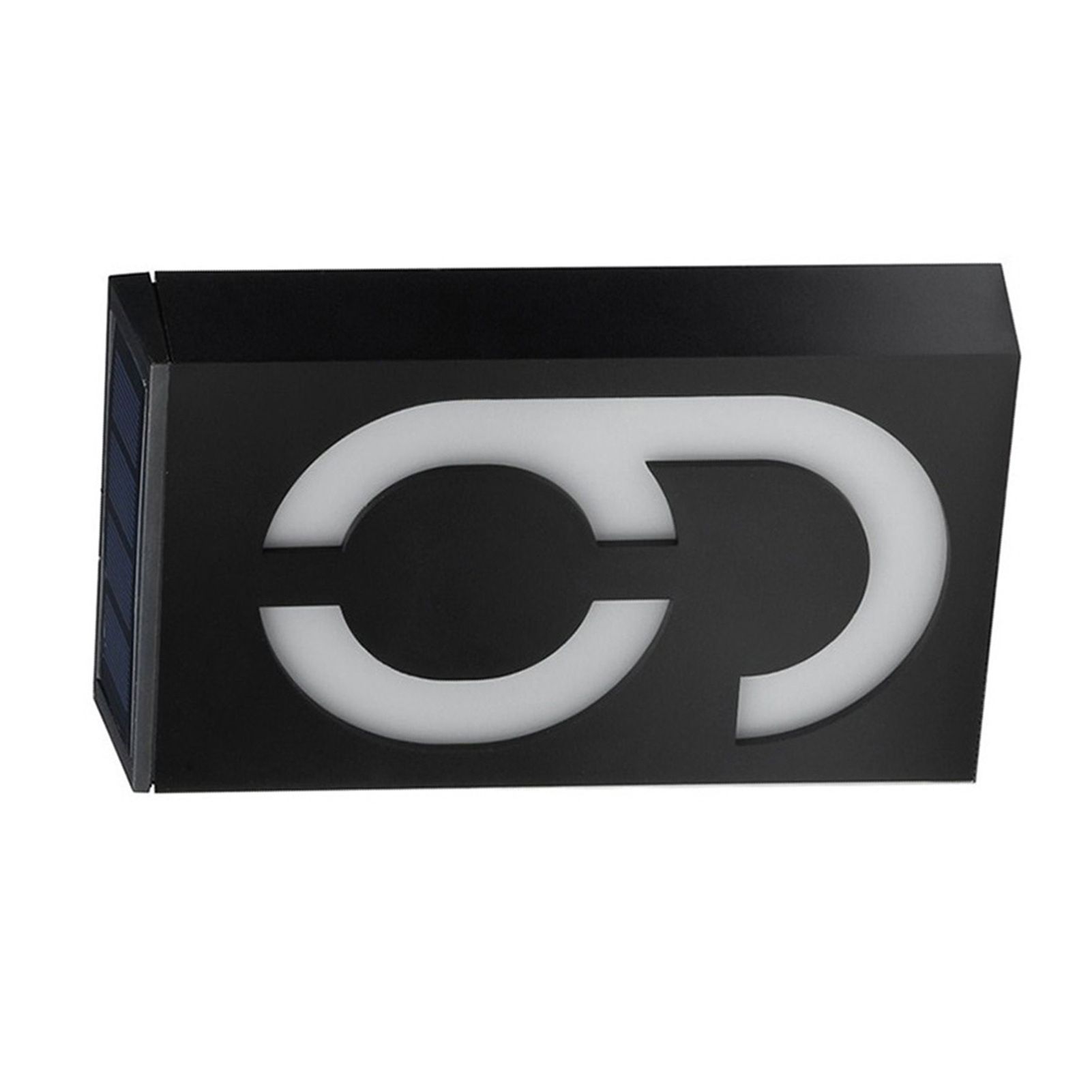 Solar House Number Solar Powered 1200mAh Rechargeable LED Illuminated Address view 5
