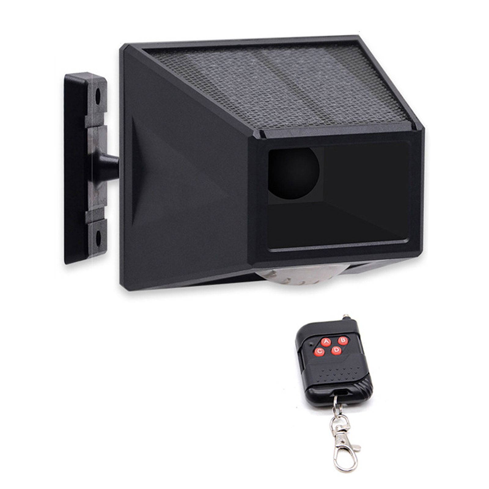 Motion Sensor Solar Alarm Light 129dB Loud Siren LED Strobe Lights with