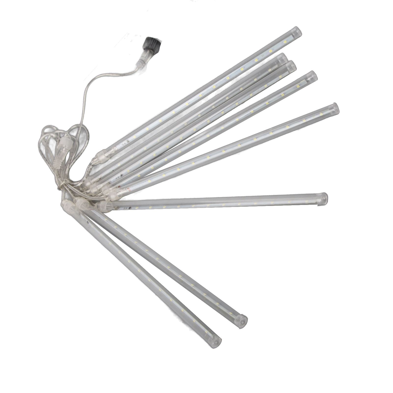 8Pcs Set 30cm Meteor Rain Tube Lights 192 LED Bright Falling String Lamps view 6