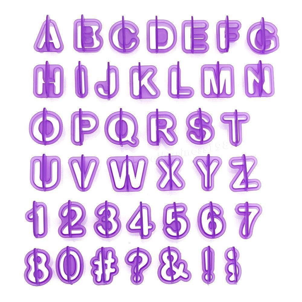 Letter and Number Fondant Cutter Set Cookie Fondants Cake Mould Letters Cutter view 3