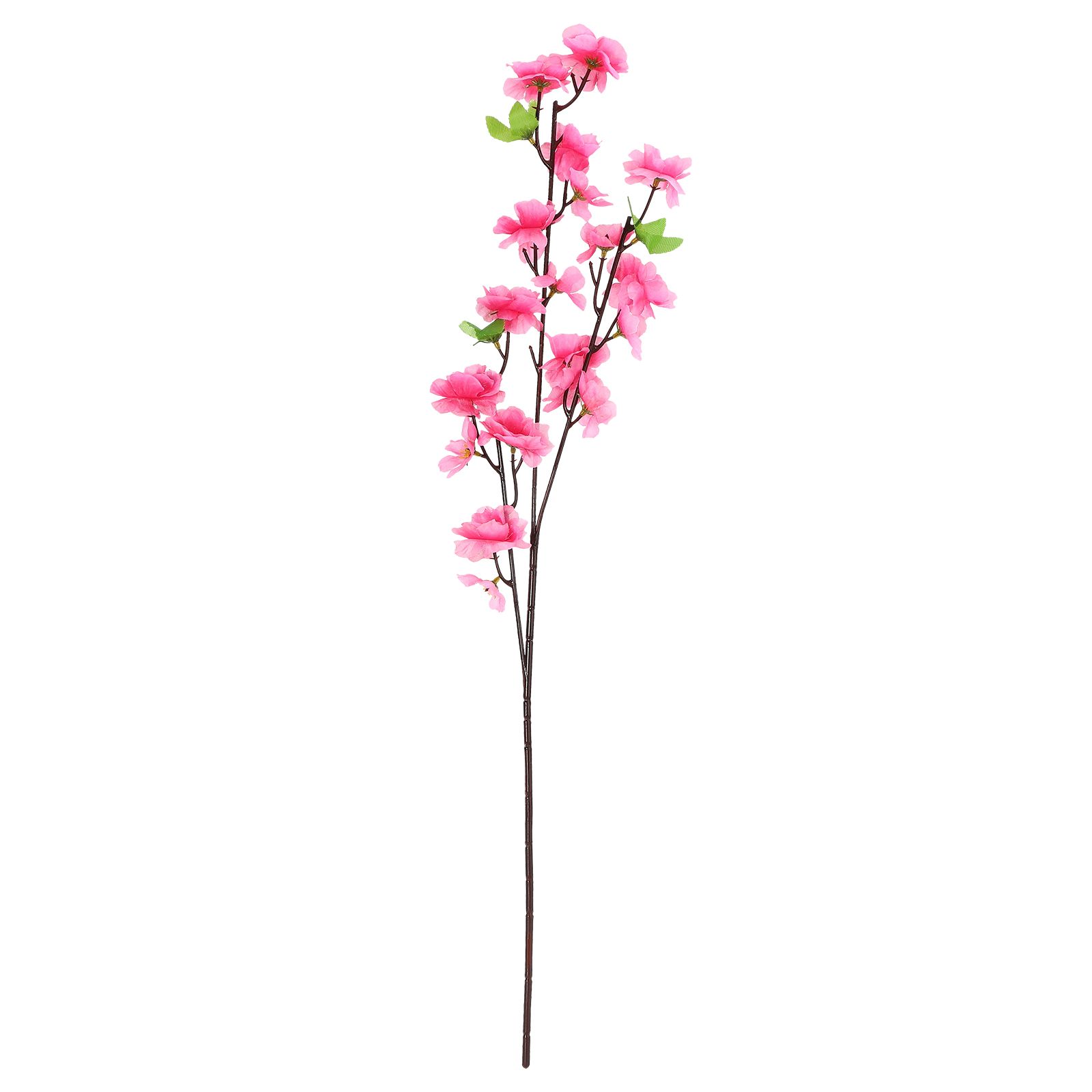 25.6in Artificial Peach Blossom Branch Faux Peach Flowers Branch Stem for DIY — image 1