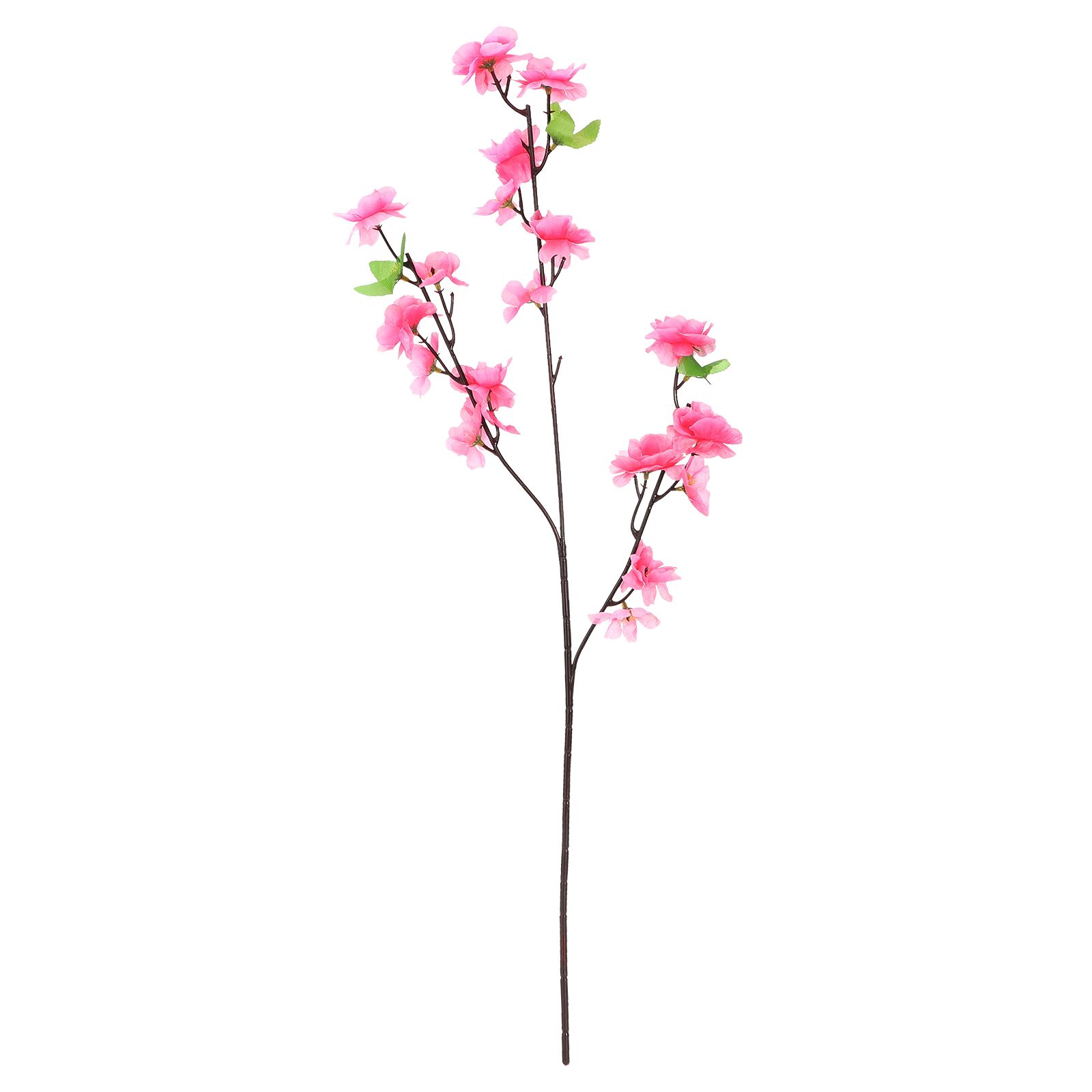 Artificial Peach Blossom Branch 65cm Roseate Plastic Peach Flower Branch for view 5