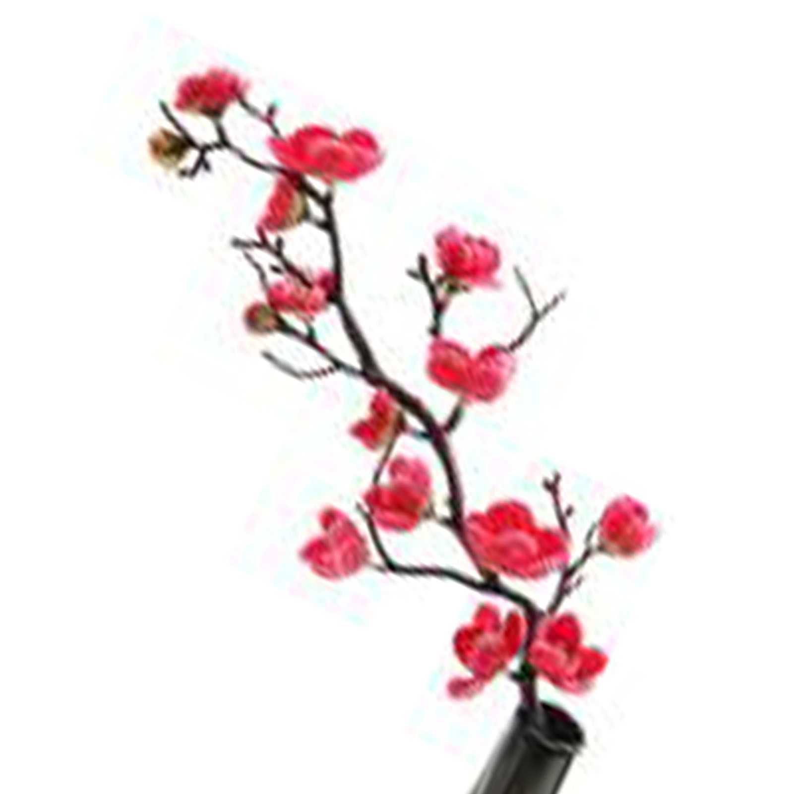 Artificial Plum Blossom Faux Flowers Long Stem Silk Simulation Plum Blossom view 3