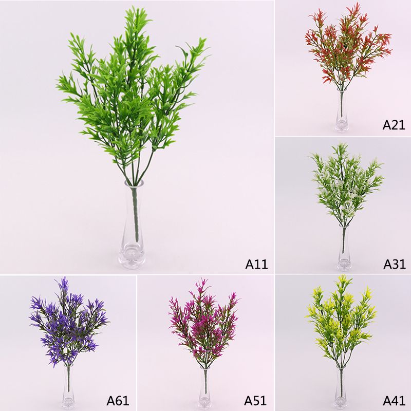 Artificial Chrysanthemum Leaves Branch Simulation Greenery Stem for Flower view 3