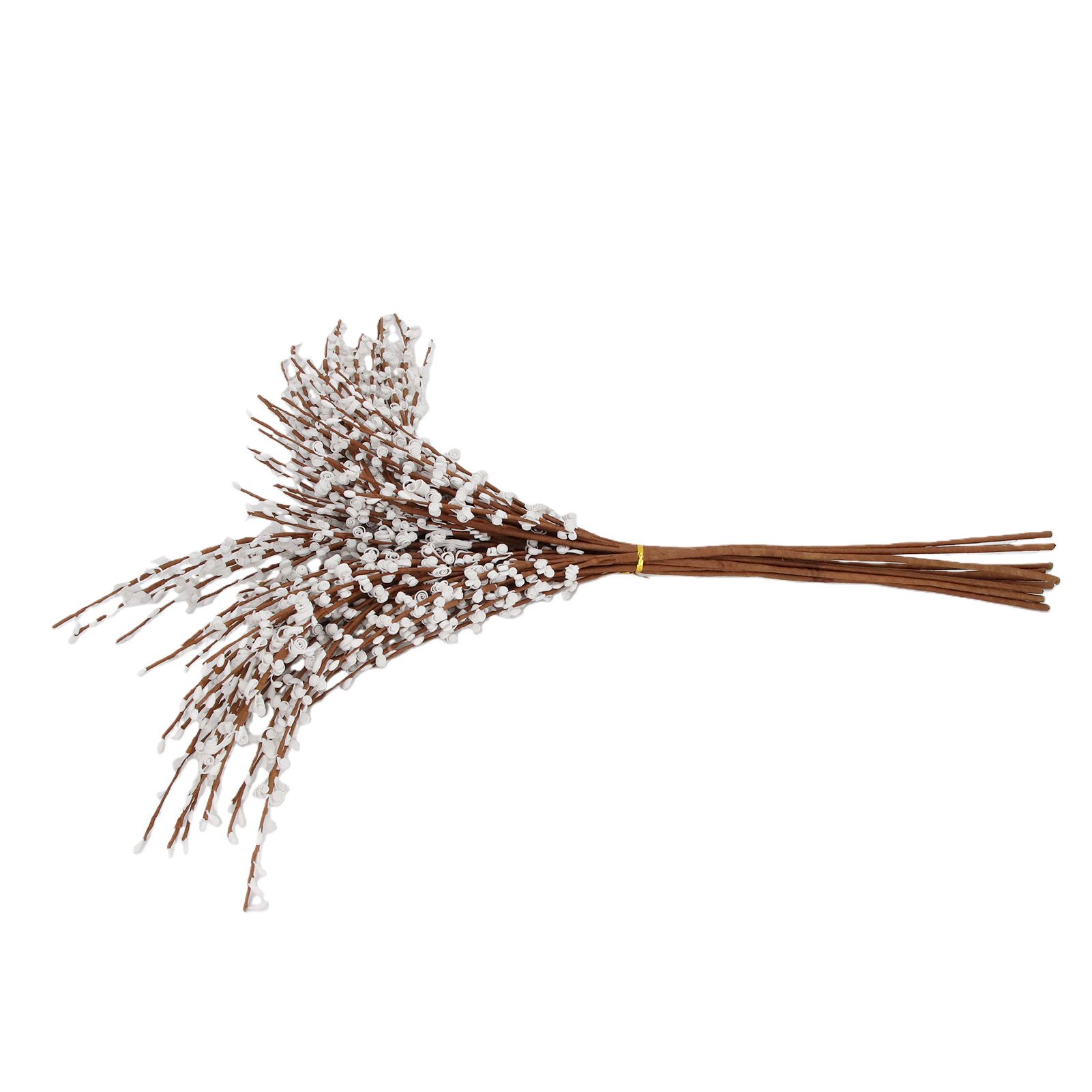 10Pcs Artificial Flower High Branch White Berries Floral Decoration for Yard view 3
