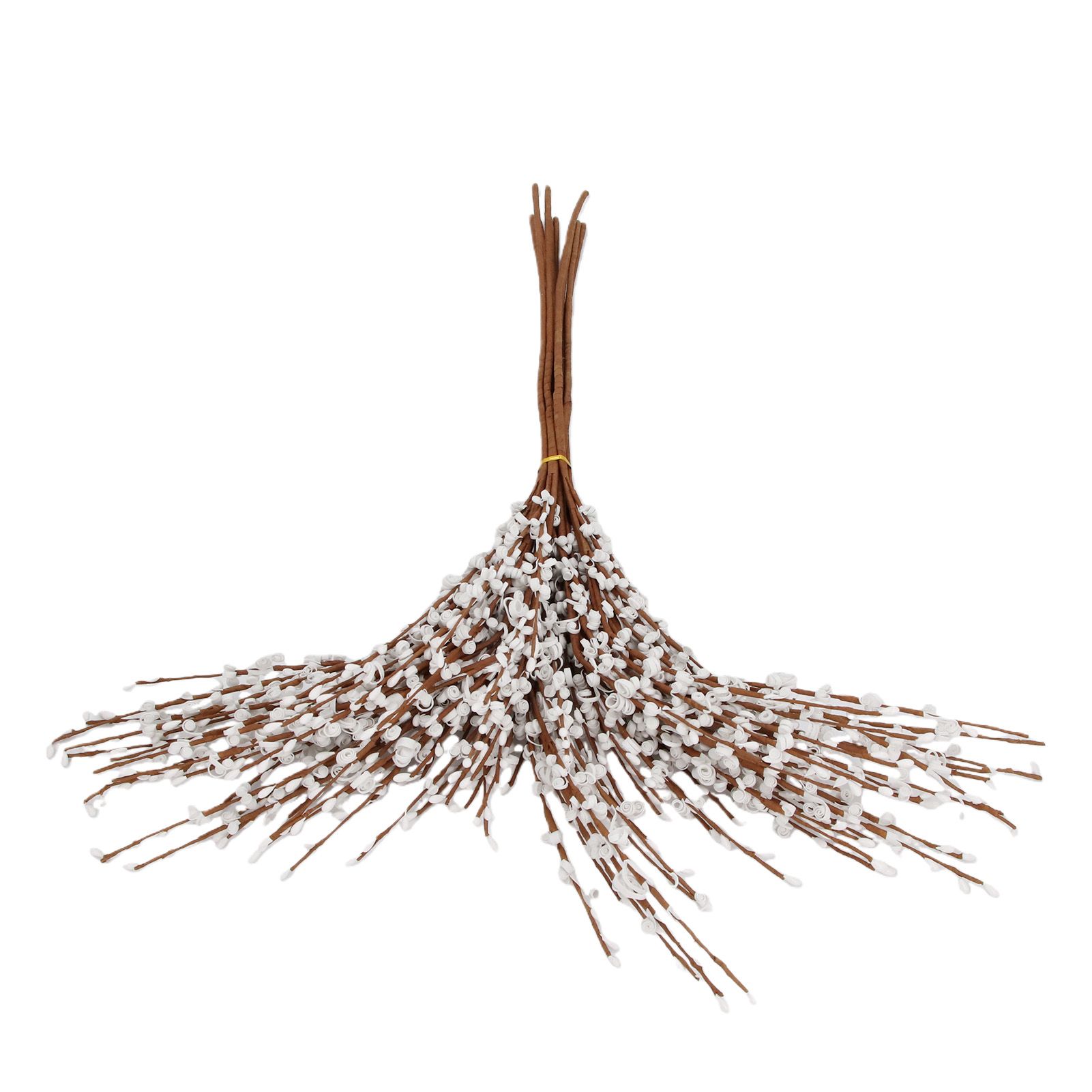 10Pcs Artificial Flower High Branch White Berries Floral Decoration for Yard view 5
