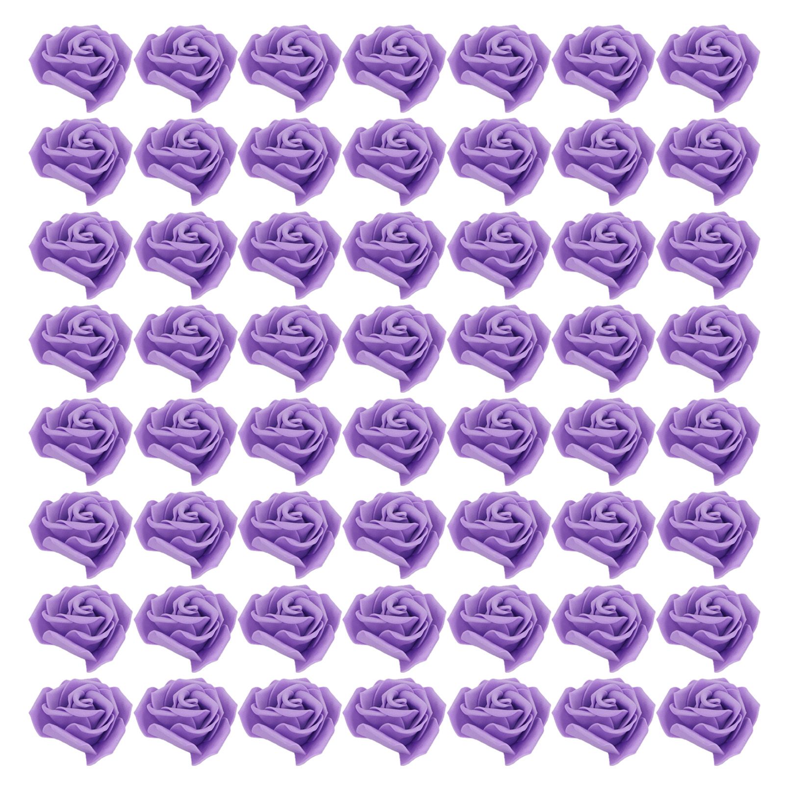 50PCS Artificial Flowers Real Looking Handcrafted Reusable Foam Flowers for view 2