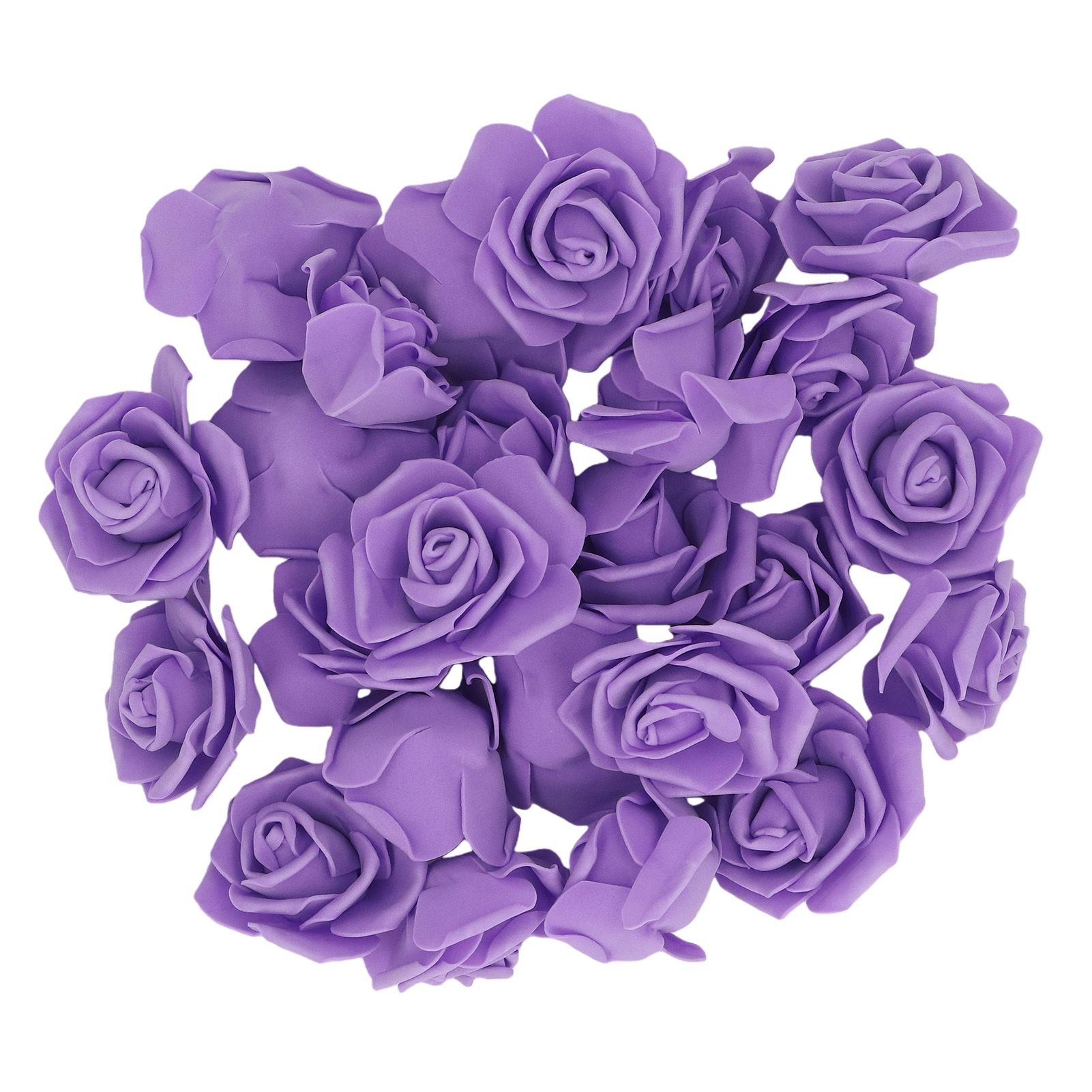 50PCS Artificial Flowers Real Looking Handcrafted Reusable Foam Flowers for view 3