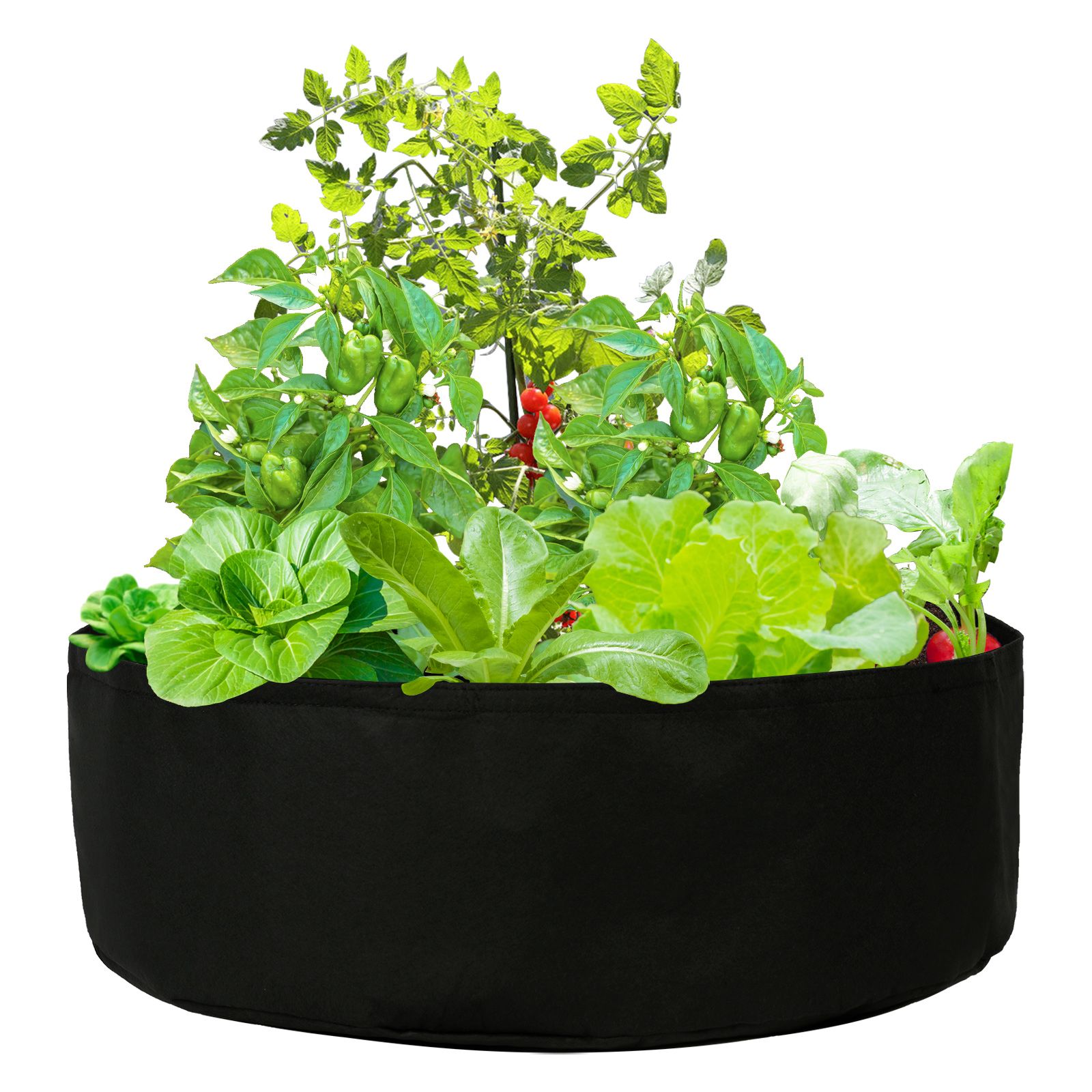 Plant Bag Portable Garden Planting Bag Felt Vegetable Flower Plant Grow Bags view 3