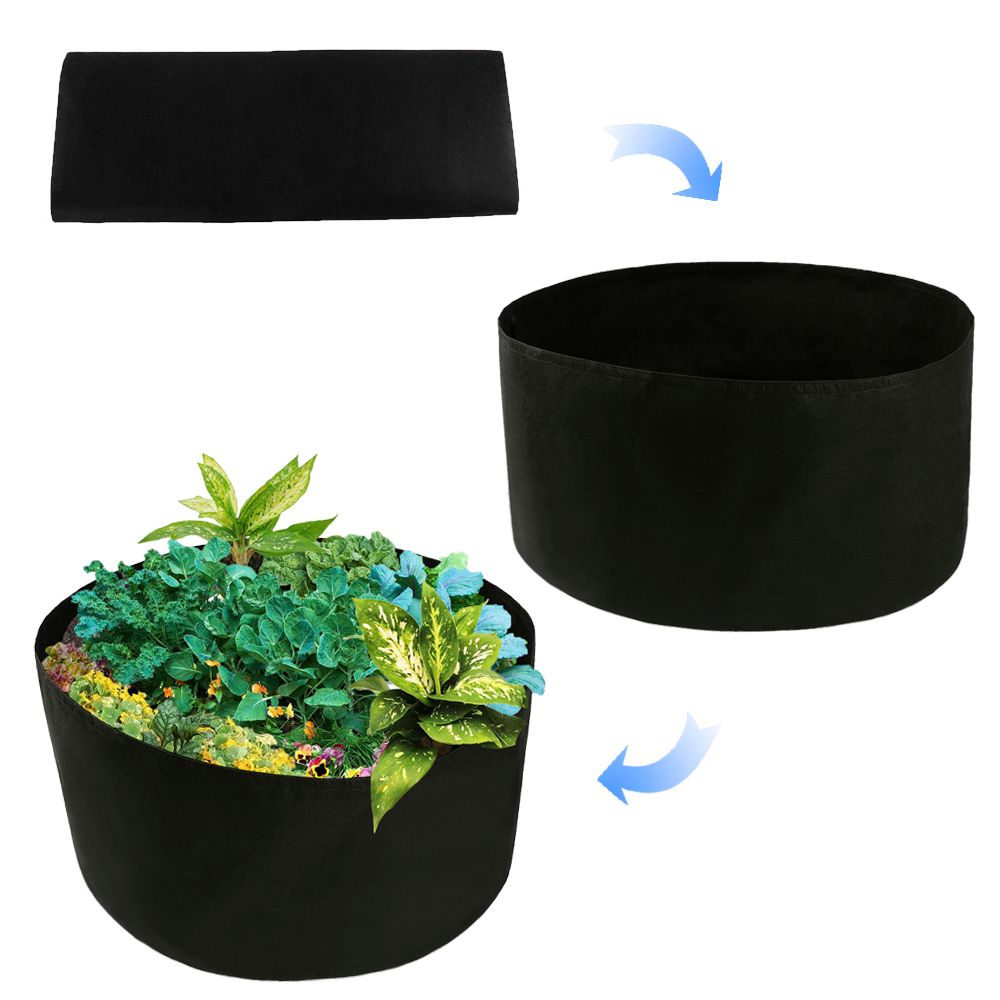 Fabric Grow Bag 150 Gallon 116cm Diameter 56cm Height 1mm Thick Felt Cloth