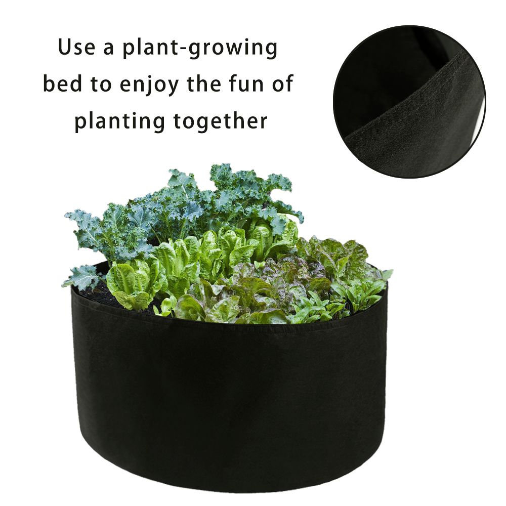 Fabric Grow Bag 150 Gallon 116cm Diameter 56cm Height 1mm Thick Felt Cloth view 3