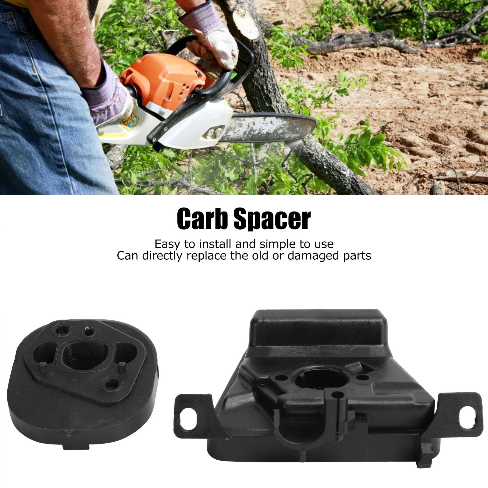 Carb Adapter Spacer Gasket Set Fit for Poulan 2050 2075 2150 2175 2250 PP220 view 6