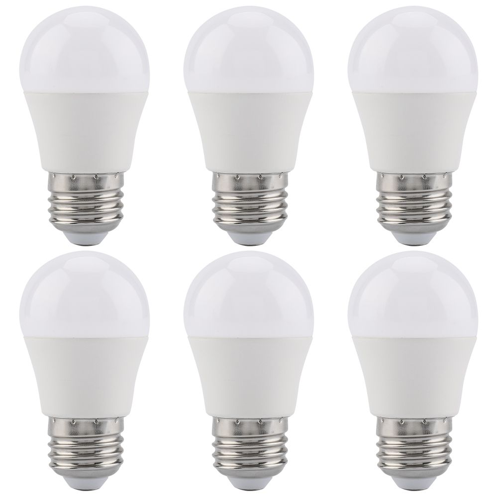 6 PCS 5W Mini LED Light Bulbs Warm White E26 Base G45 Bulb Lamps Illumination view 2